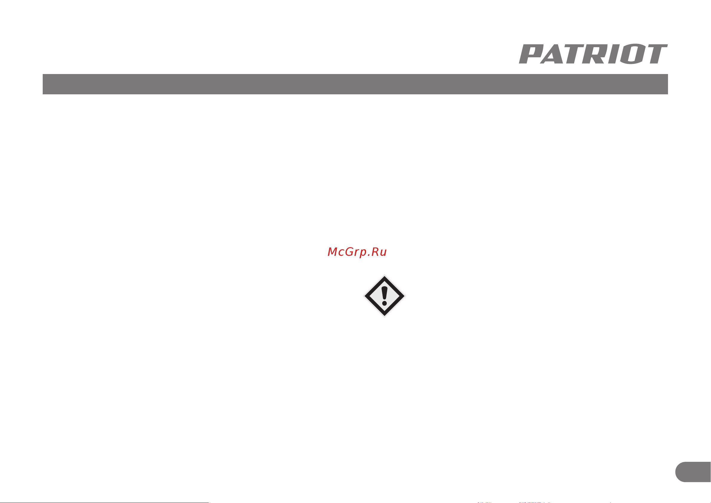 Patriot R 1100 LCD [12/15] Обслуживание