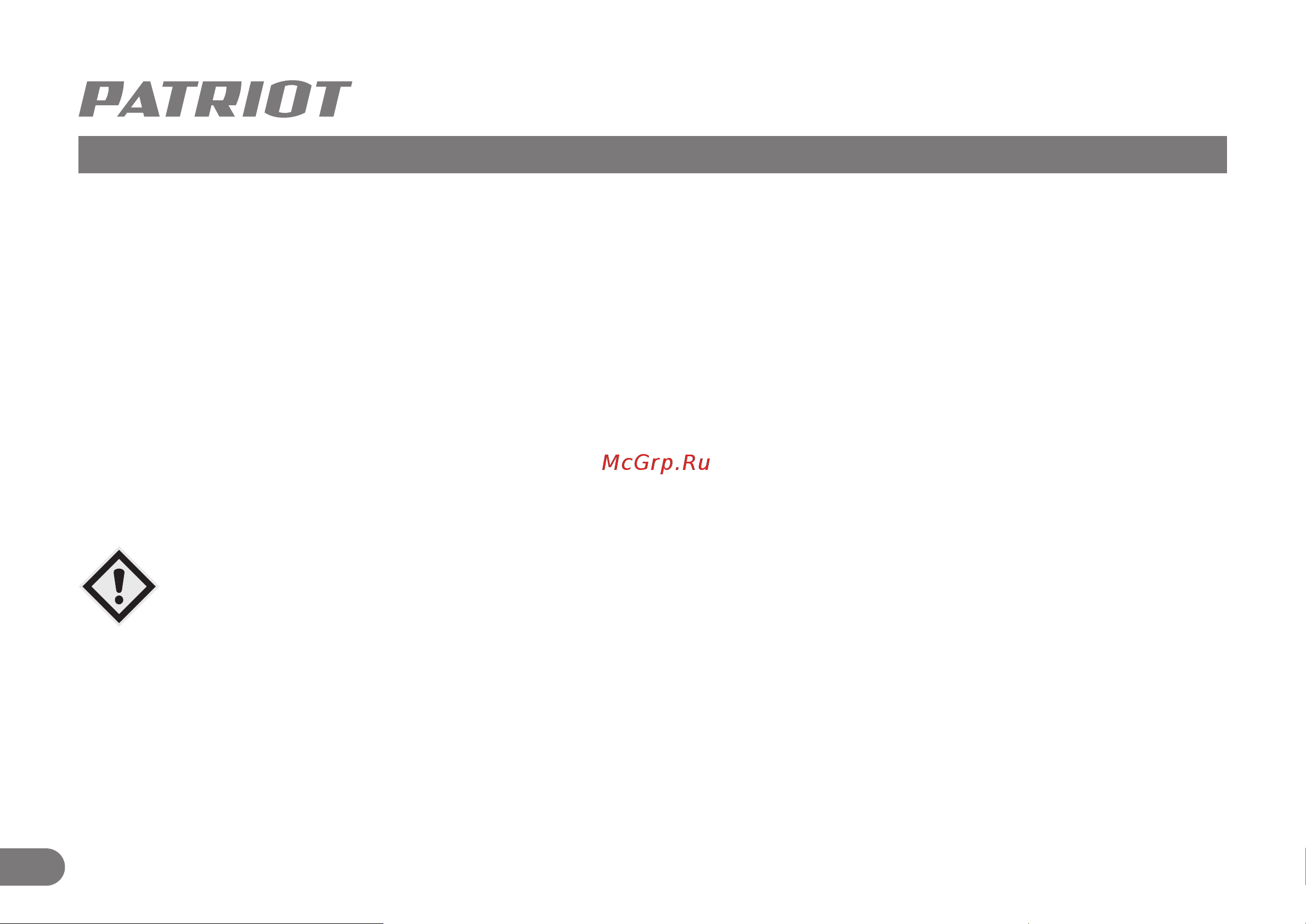 Patriot R 1100 LCD [3/15] Общие сведения