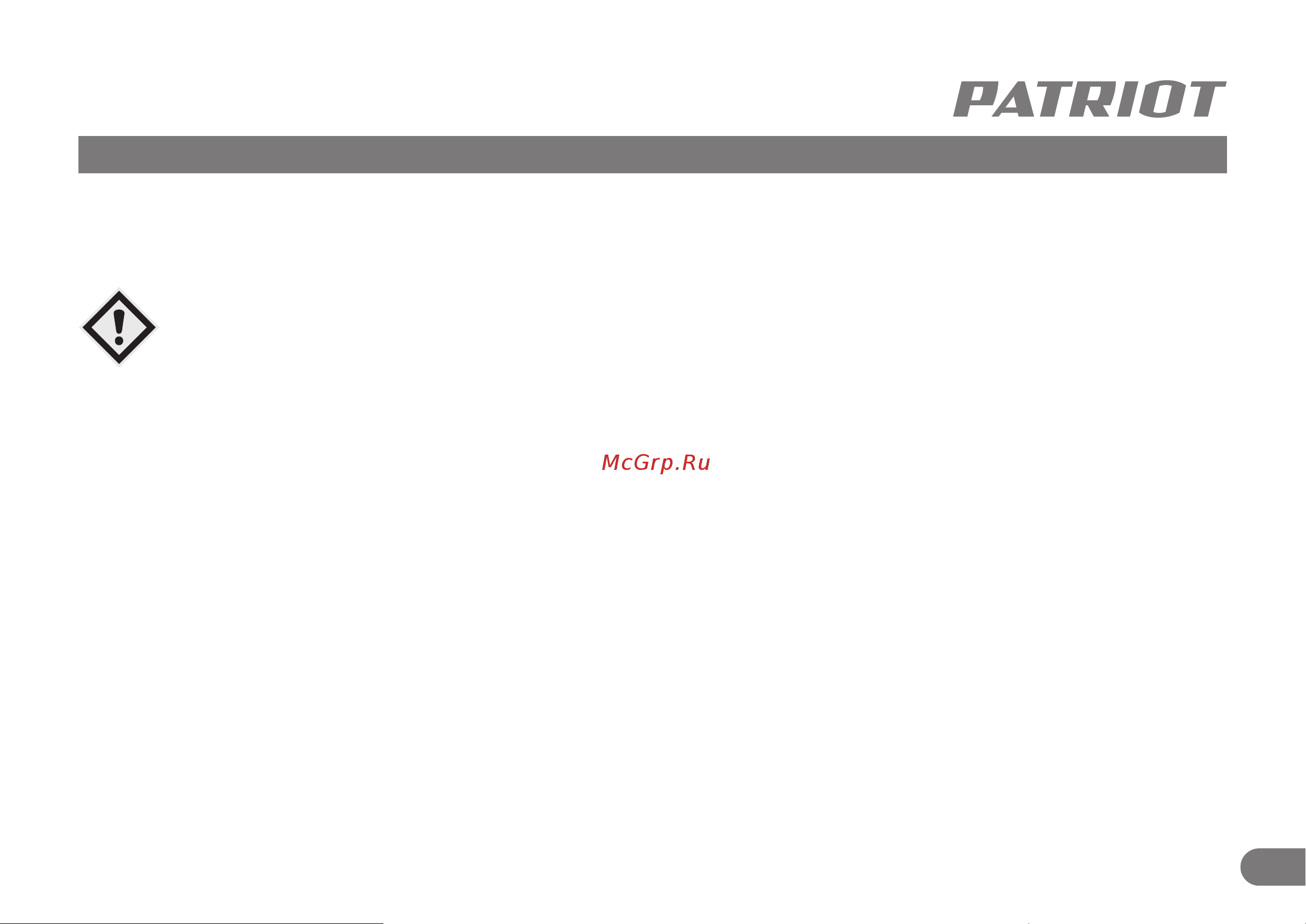 Patriot R 1100 LCD [4/15] Техника безопасности