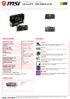 MSI GeForce RTX 3050 VENTUS 2X 8G Спецификация