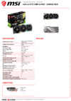 MSI GeForce RTX 2080 SUPER GAMING TRIO Спецификация