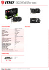 MSI GeForce RTX 2060 SUPER ARMOR Спецификация