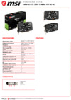 MSI GeForce GTX 1660 Ti AERO ITX 6G OC Спецификация