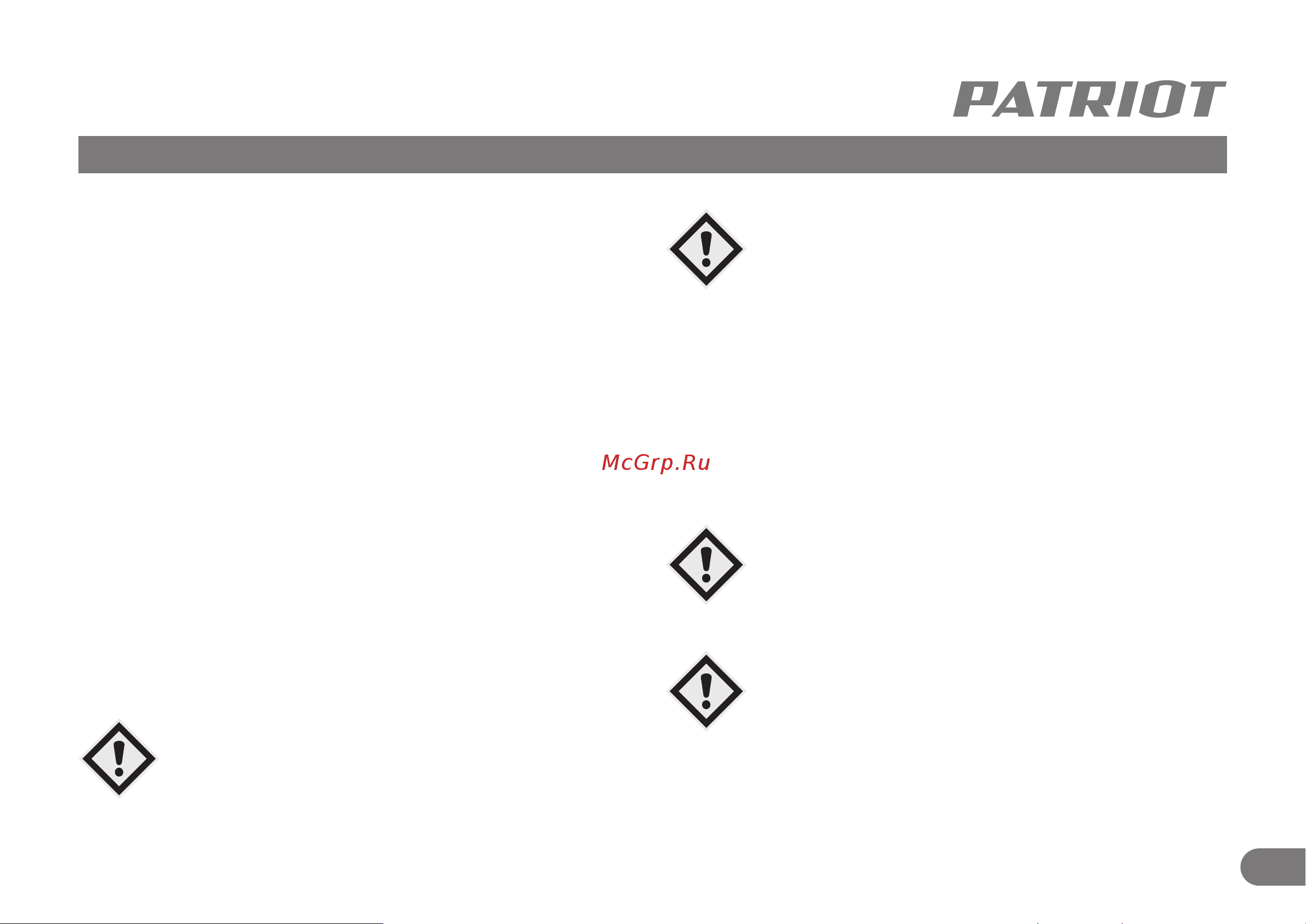 Patriot FS 313 120301413 [6/11] Подготовка к работе
