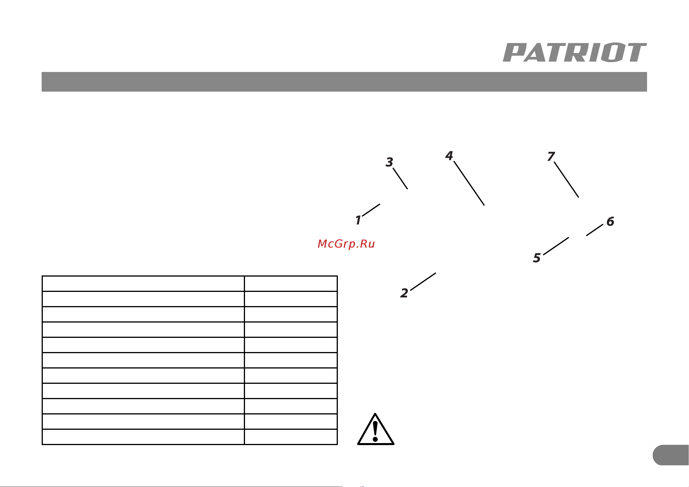 Patriot RH 265 Q [4/11] Внимание внешний вид и устройство инструмента могут отличаться от представленных в инструкции