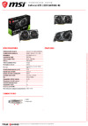 MSI GeForce GTX 1650 GAMING 4G Спецификация