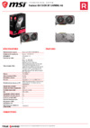 MSI Radeon RX 5500 XT GAMING 4G Спецификация
