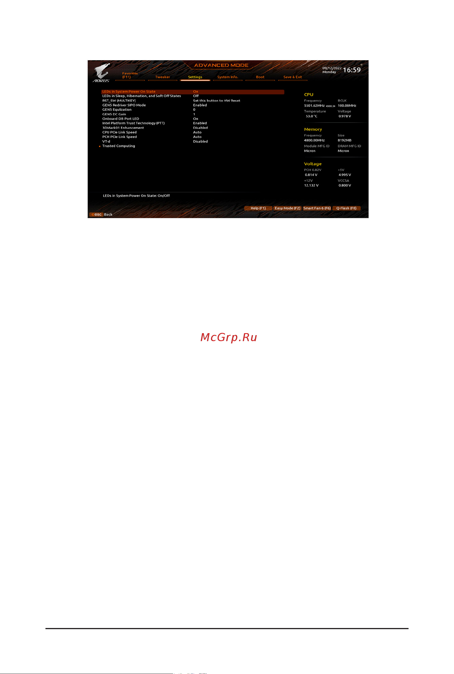 Gigabyte Z790M AORUS ELITE [22/29] Rst_sw multikey functionality of the rst_sw button