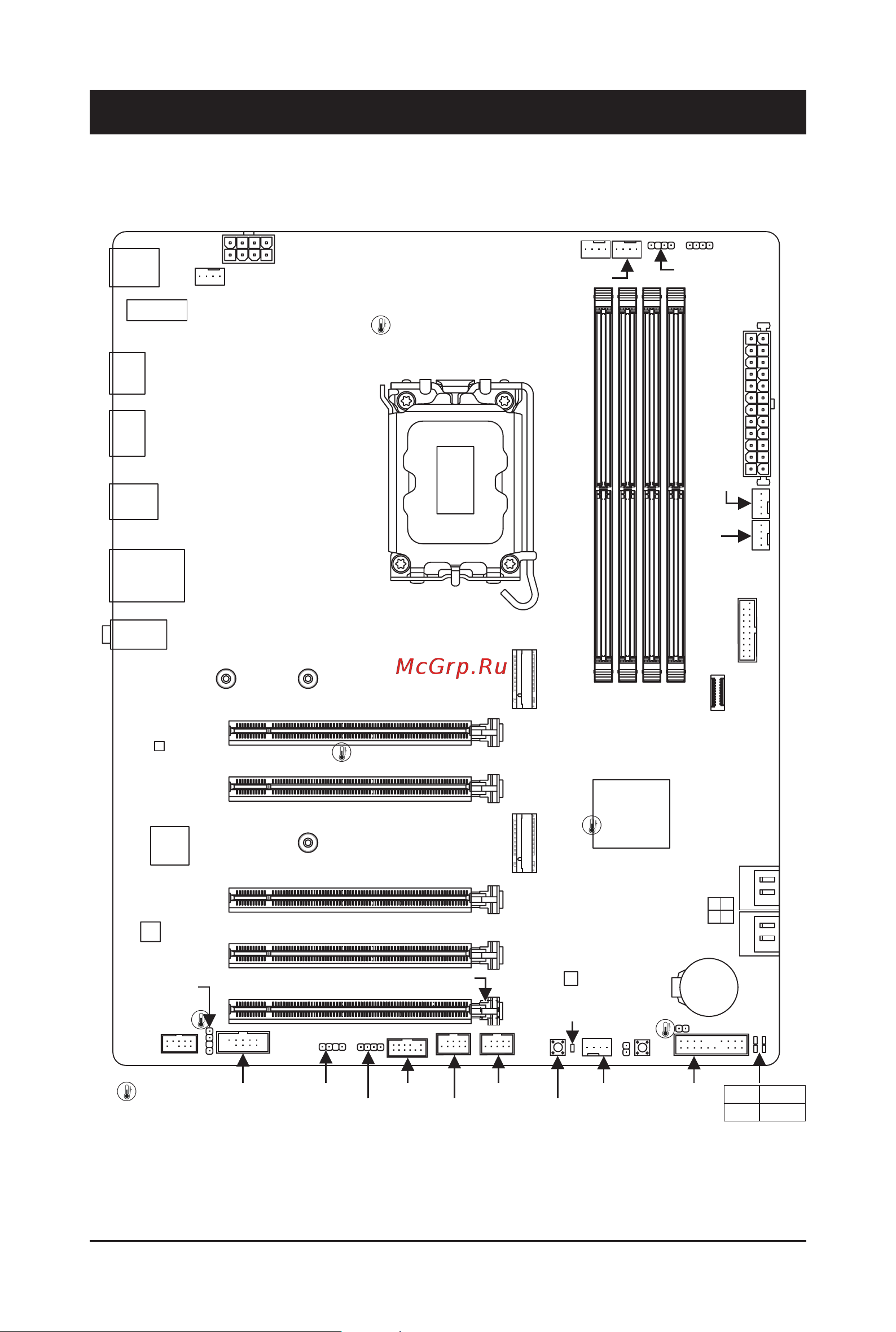 Gigabyte B760 DS3H AX [4/42] 1 motherboard layout