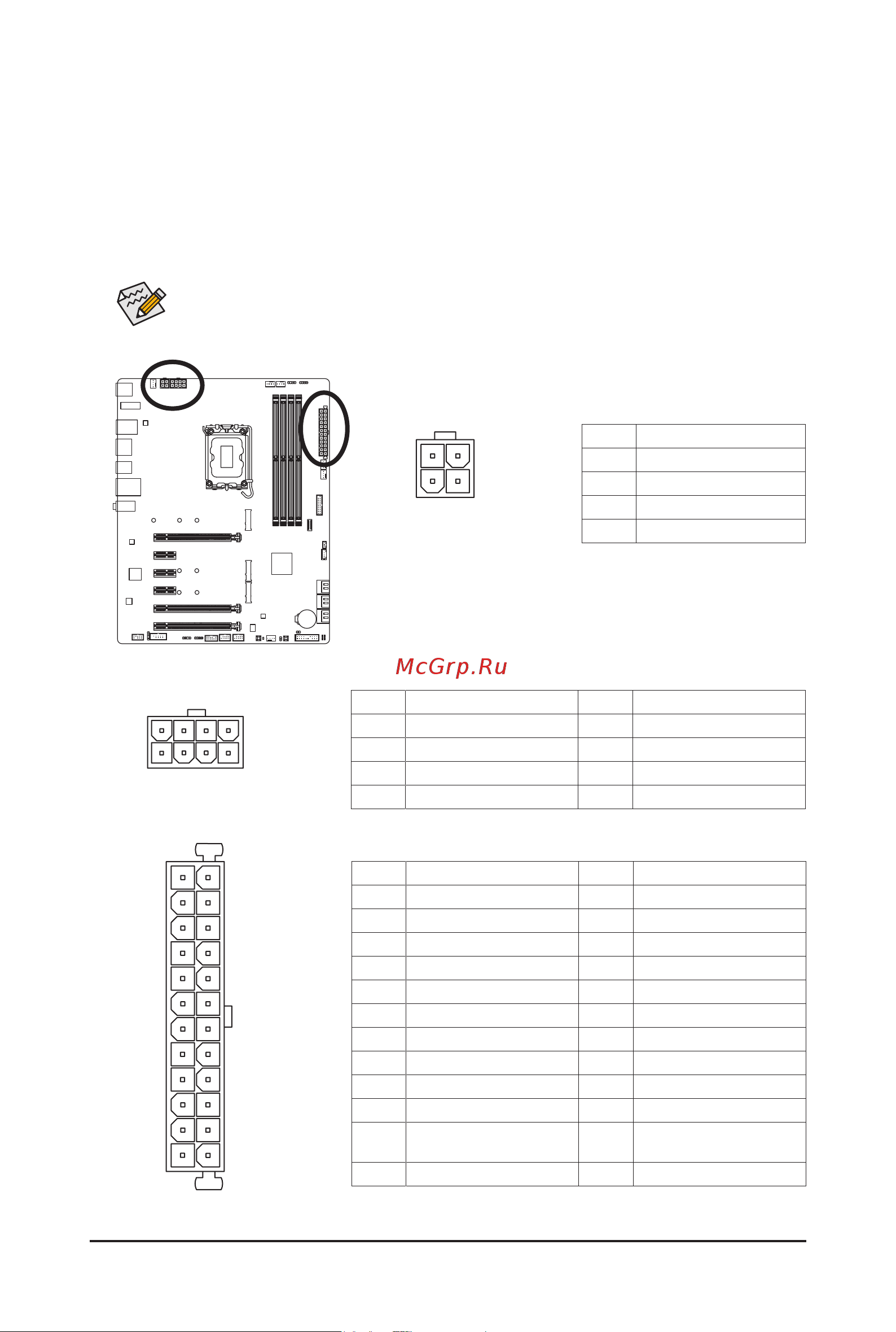 Gigabyte Z690 UD DDR4 [20/44] The power connector possesses a foolproof design connect the power supply cable to the power connector in the correct orientation