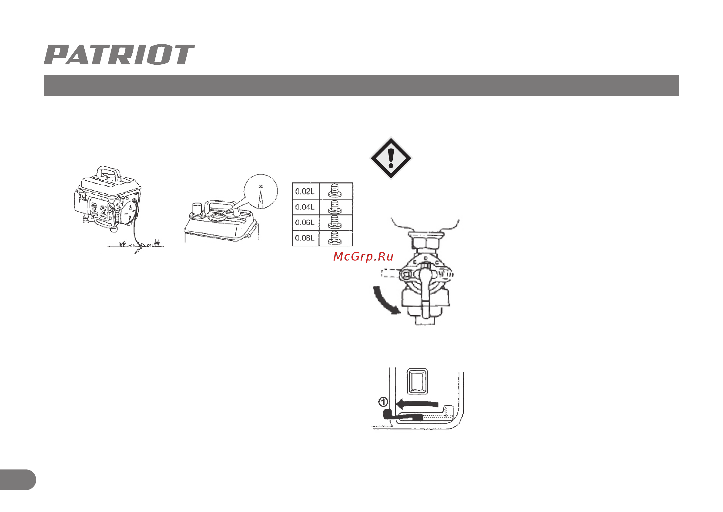 Patriot GRS 950 476102219 [7/15] Запуск двигателя