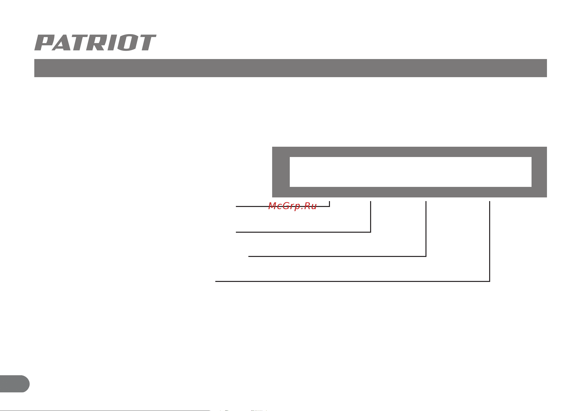 Patriot LVLP 1,2A 830901016 Инструкция онлайн [13/13] 831808