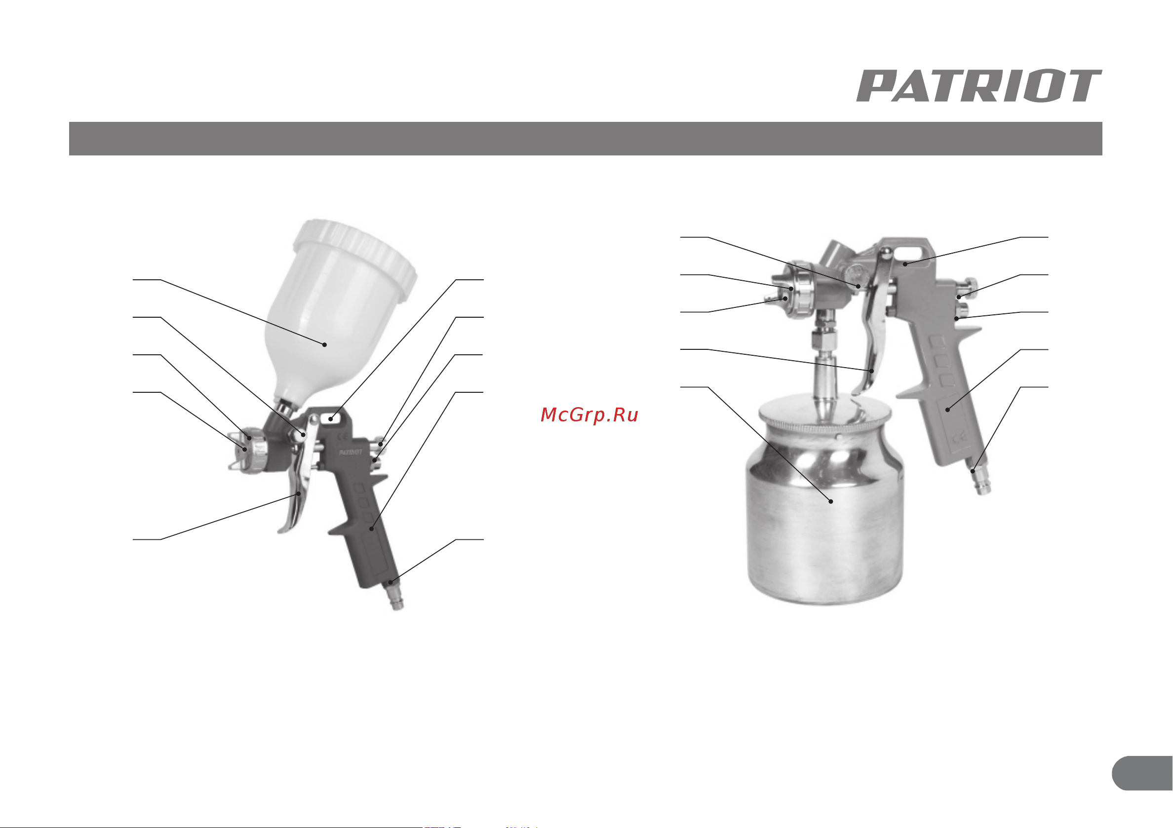 Patriot HVLP, 1.4A 830901017 Инструкция онлайн [6/13] 831806