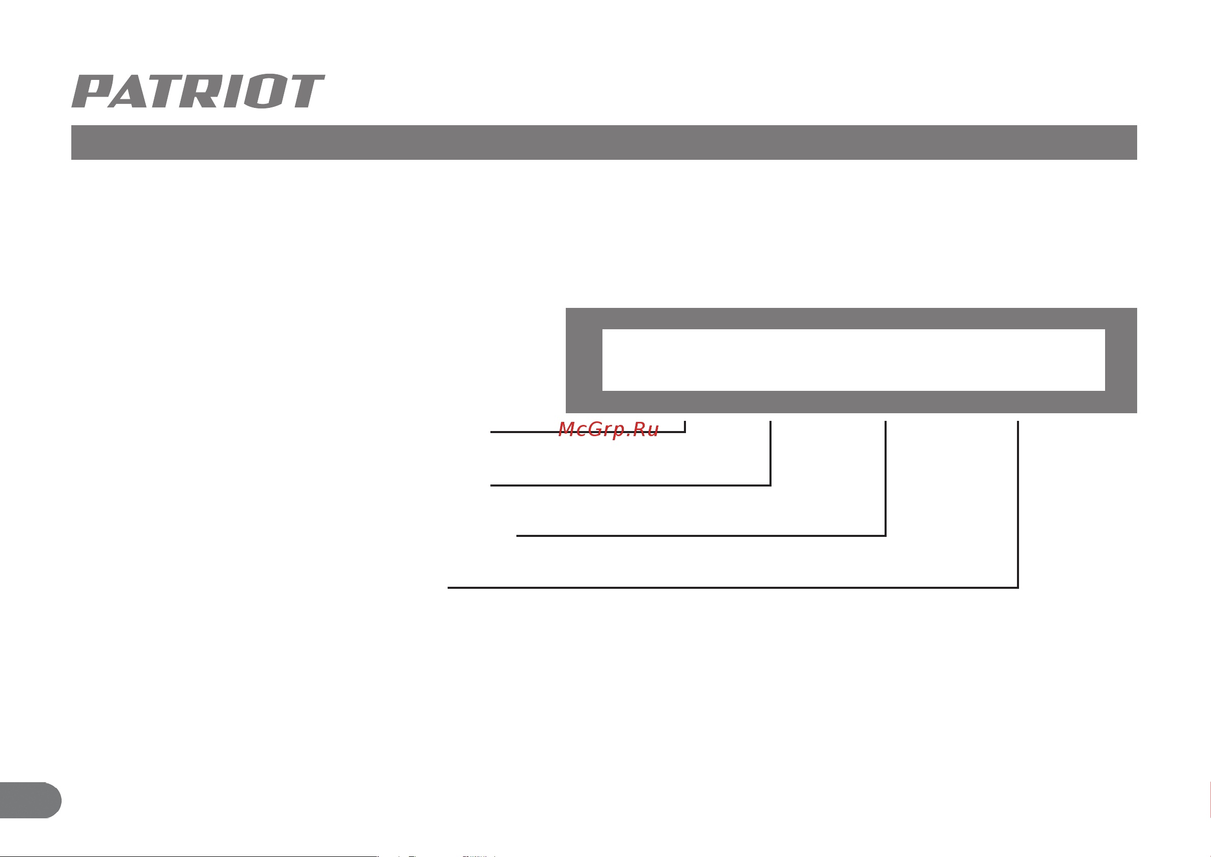 Patriot ASG 200 830902051 Инструкция онлайн [13/13] 842407
