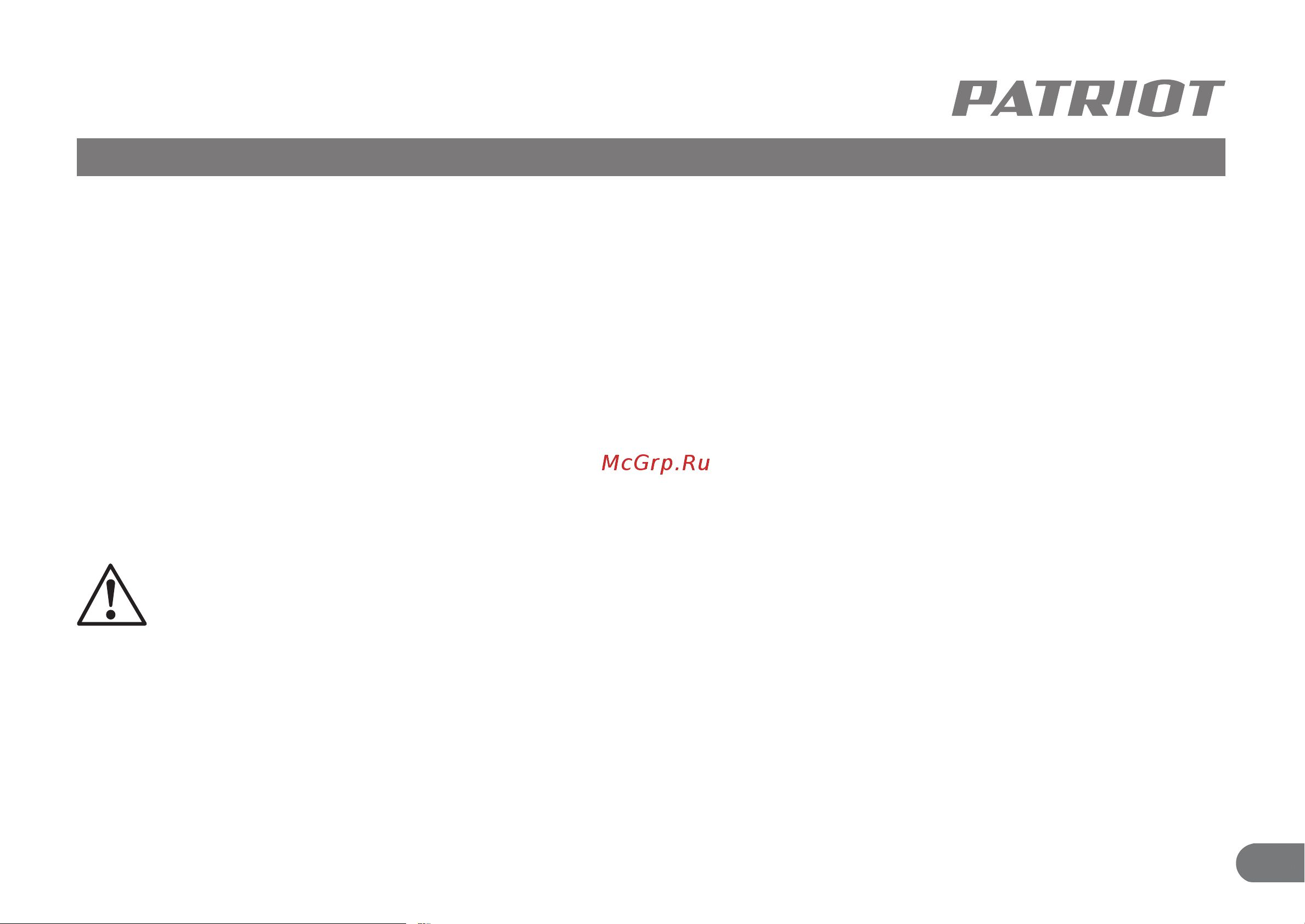 Patriot ASG 200 830902051 [4/13] Общие указания