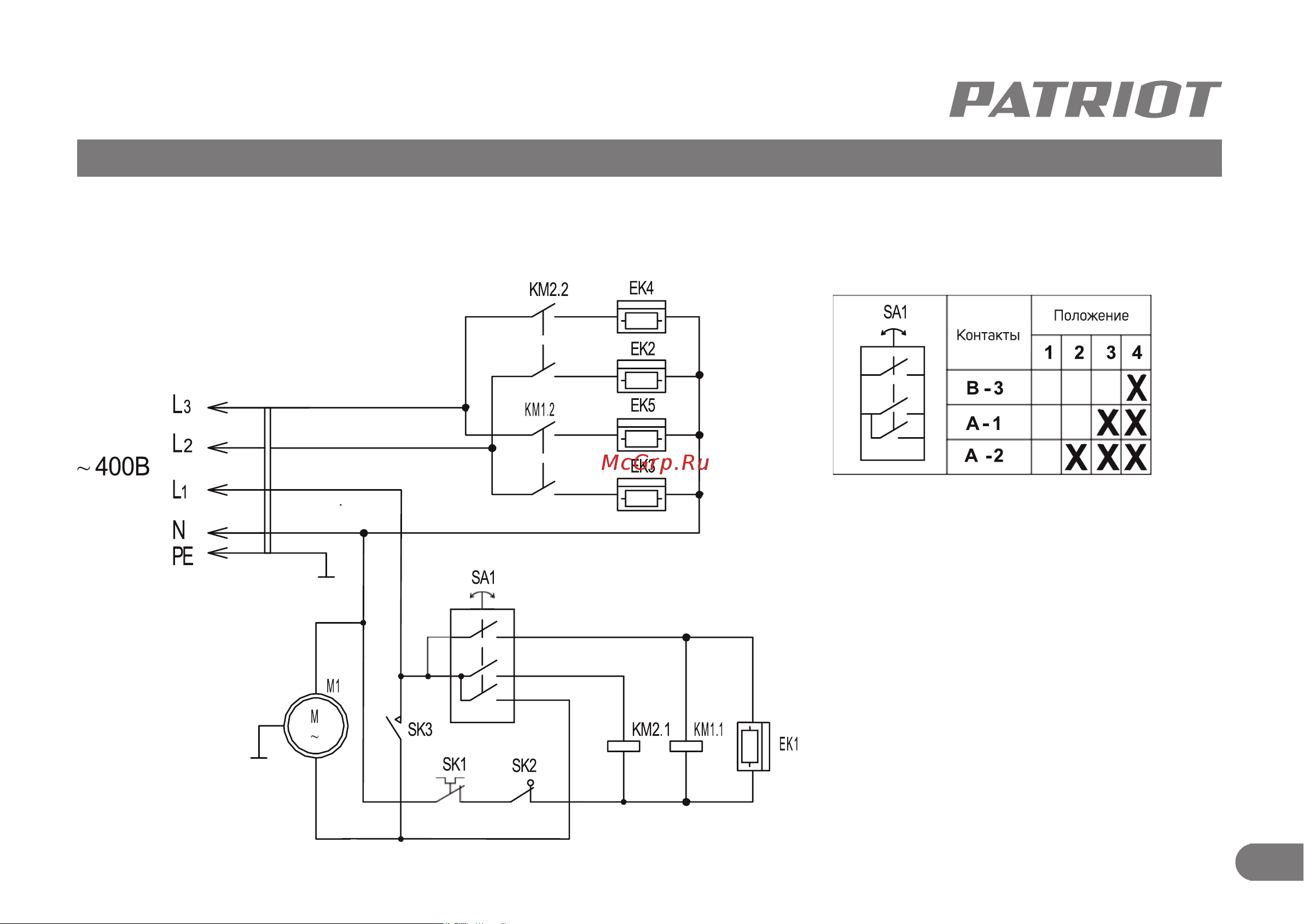 Patriot PT-R15 633307299 [18/21] Электрическая схема тепловентилятора pt r15