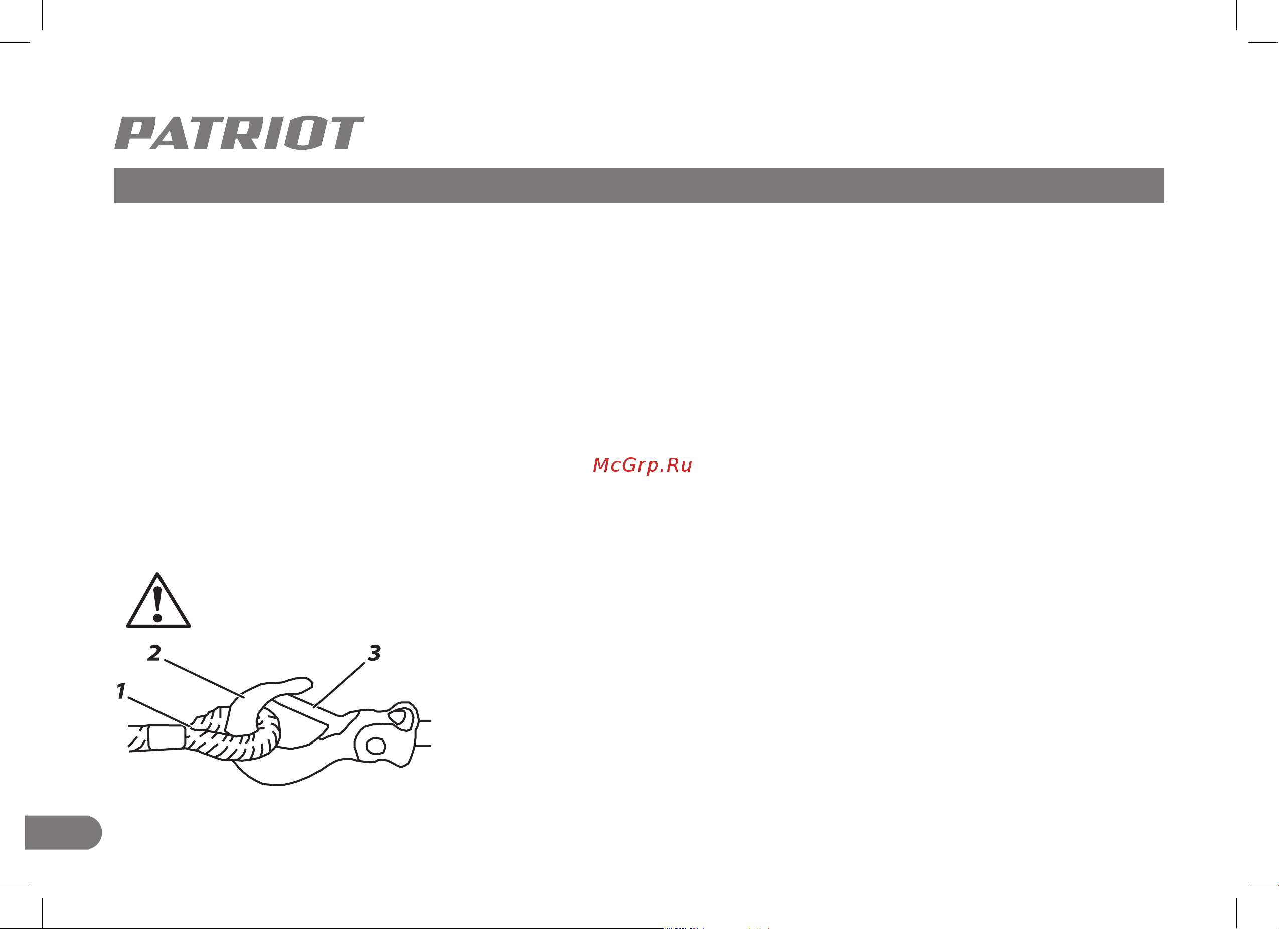 Patriot WH 4000 R [7/14] Подготовка и порядок работы