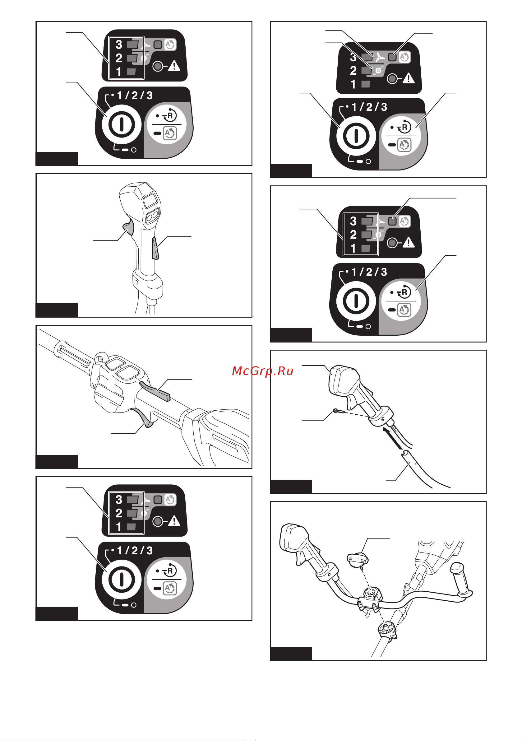 Makita XGT 40vMAX, 550 Вт, М10xLH, ADT, AFT, WG UR002GZ05 Инструкция онлайн [4/144] 860493