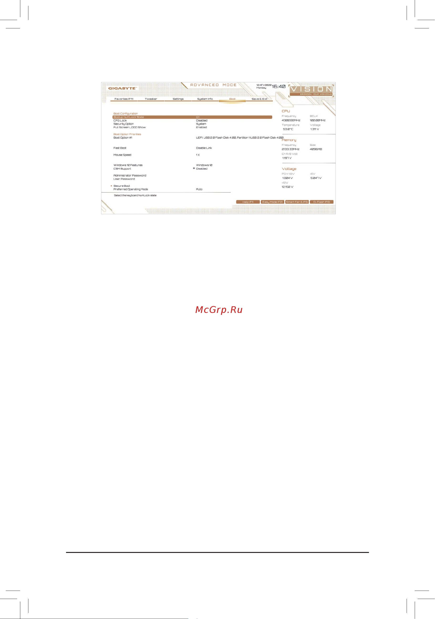 Gigabyte Z590 VISION G [43/52] 8 boot