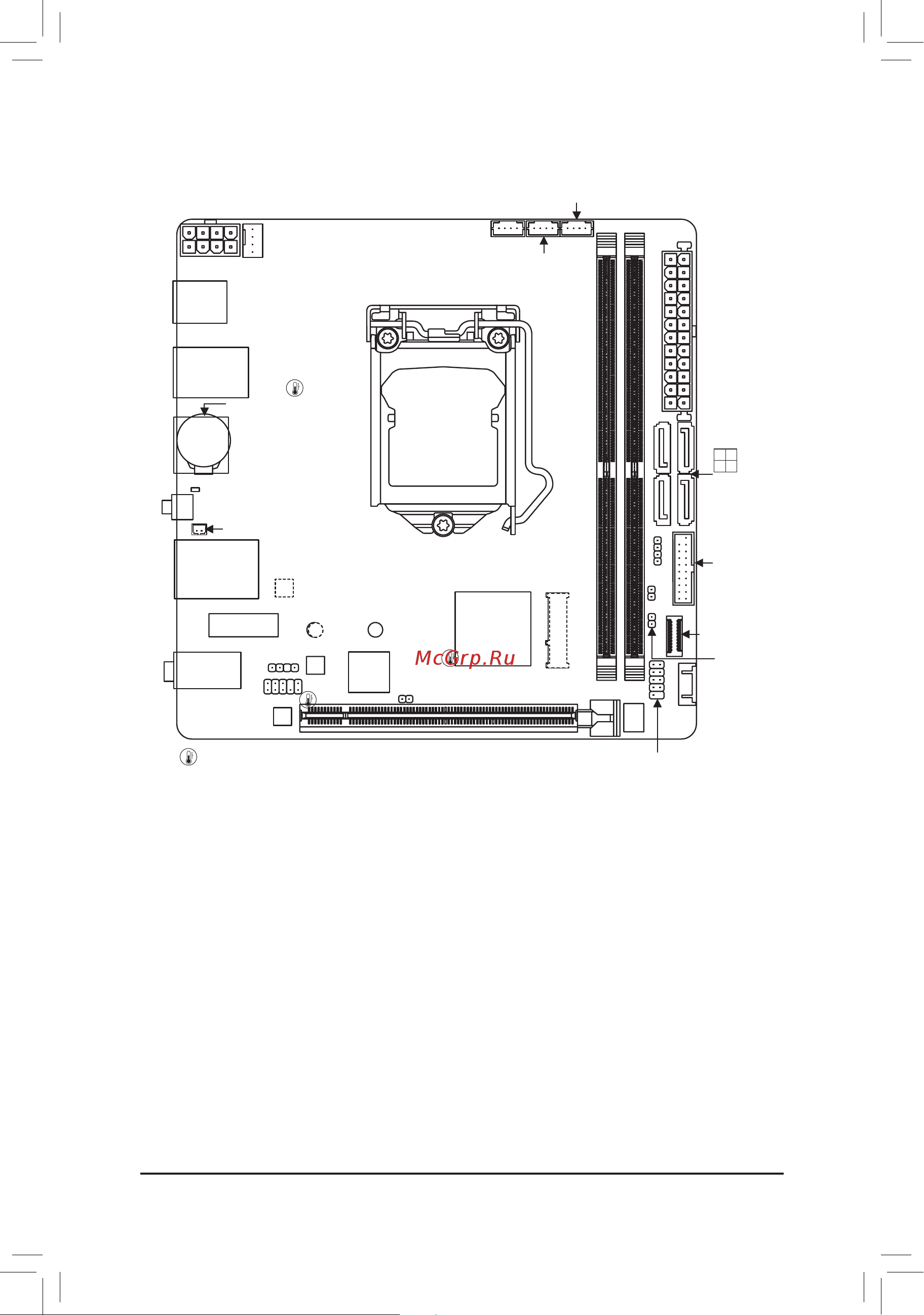 Gigabyte Z590I AORUS ULTRA [4/48] Z590i aorus ultra motherboard layout