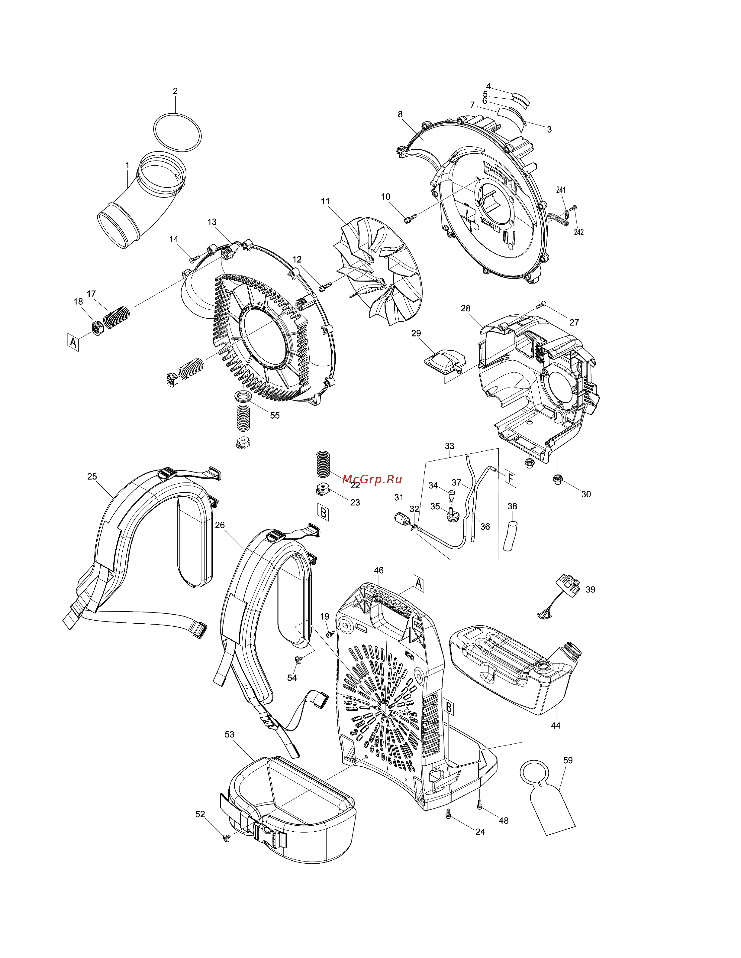 Makita EB5300TH Деталировка онлайн [3/13] 690888