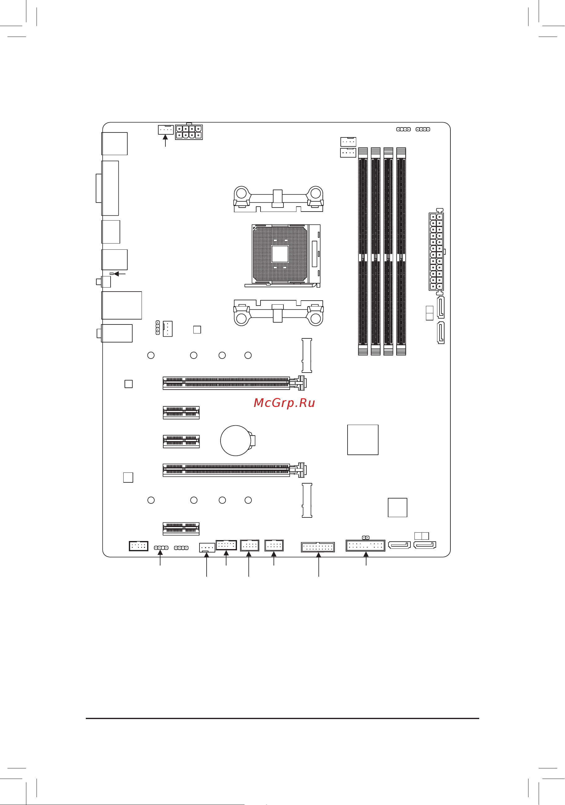 Gigabyte B550 GAMING X [4/44] B550 gaming x motherboard layout