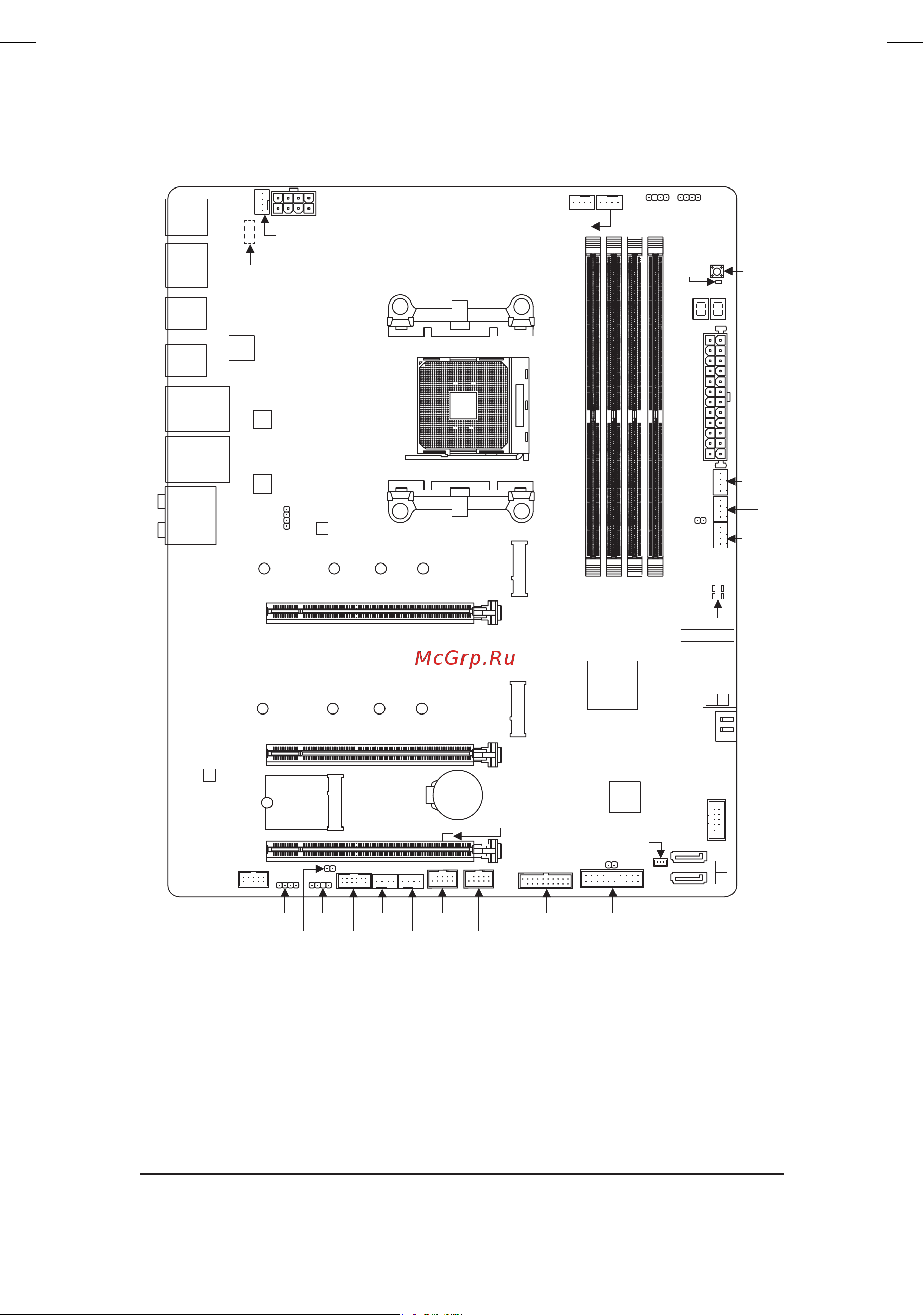Gigabyte B550 VISION D [4/52] B550 vision d motherboard layout