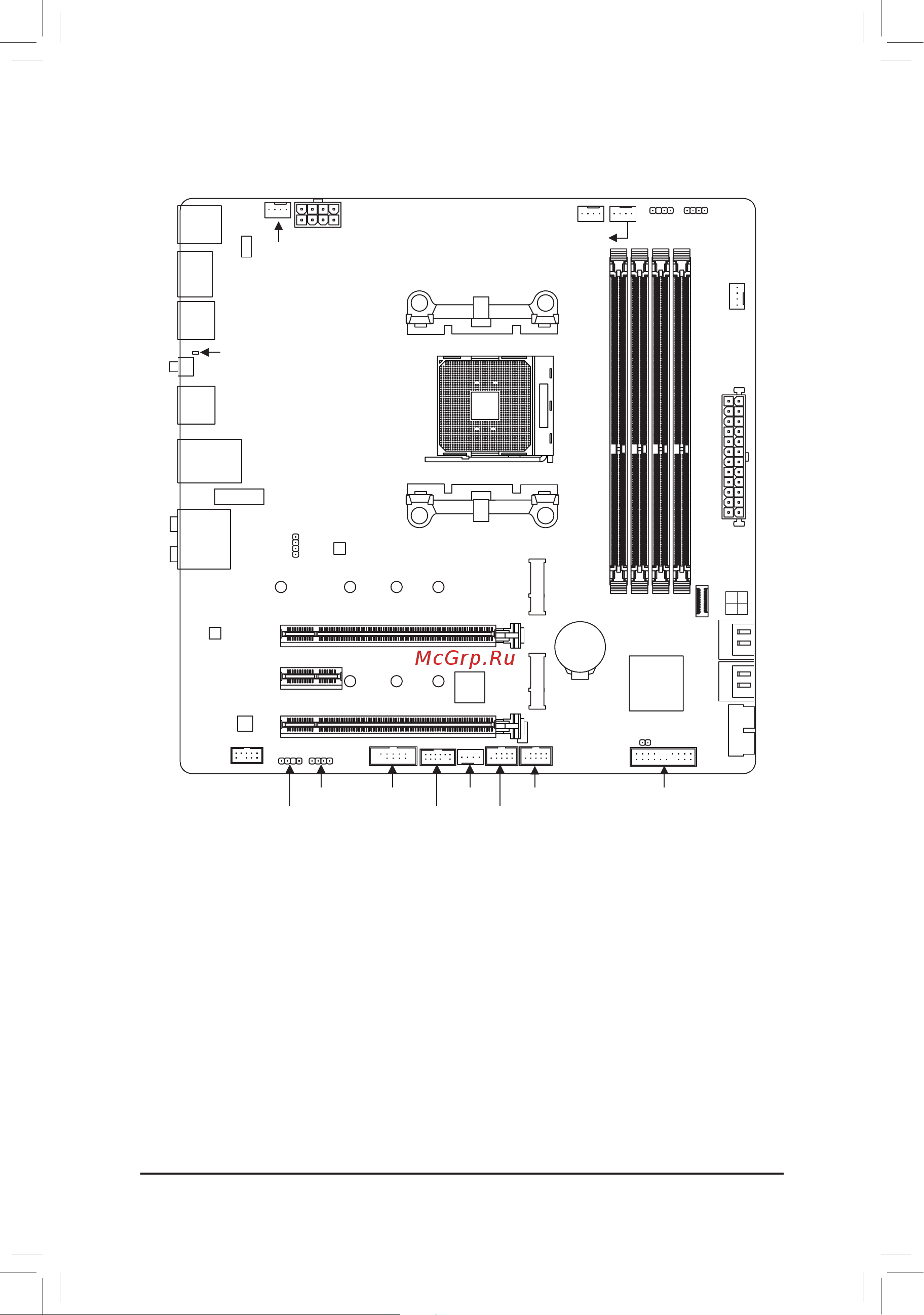 Gigabyte B550M AORUS PRO AX [4/44] B550m aorus pro ax motherboard layout