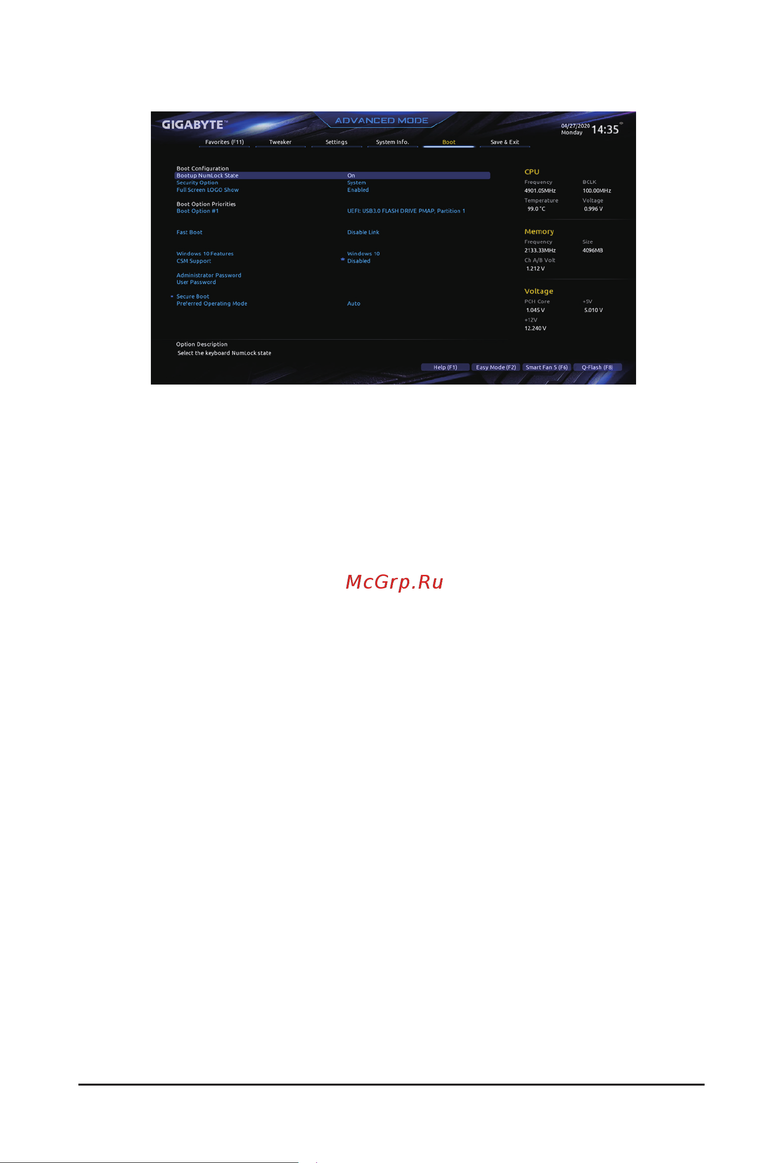 Gigabyte W480 VISION D [57/120] 7 boot