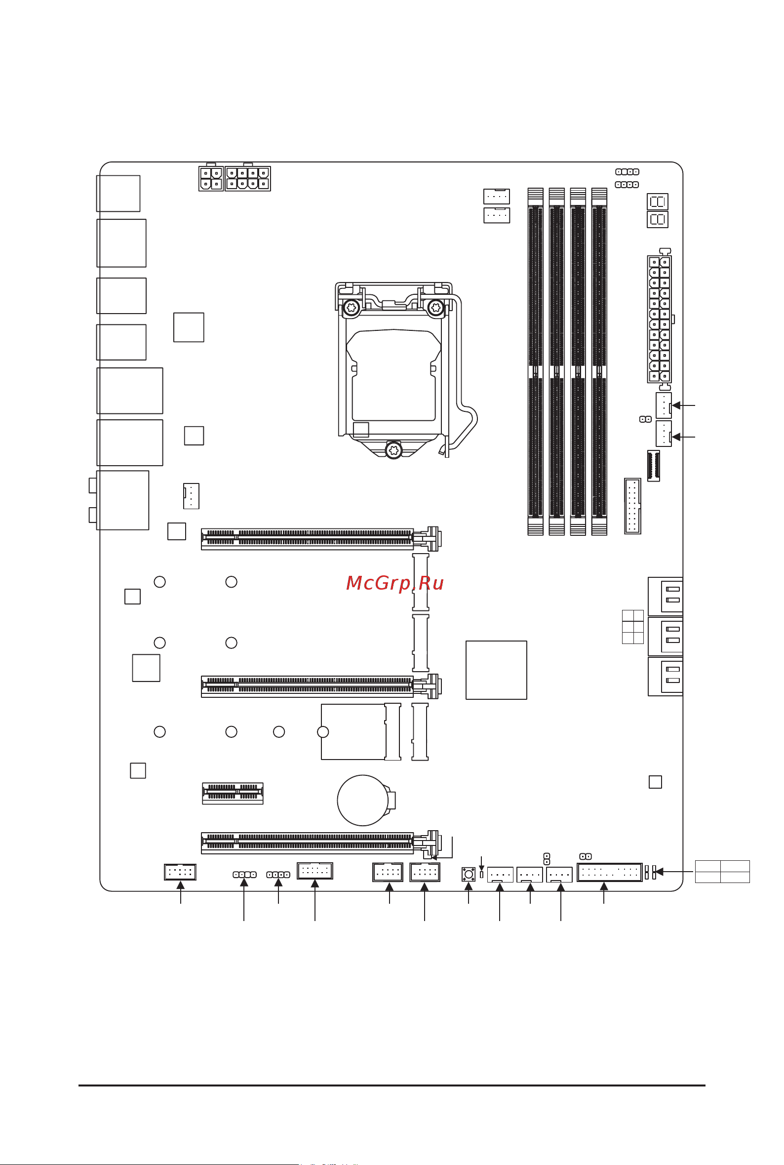 Gigabyte W480 VISION D [6/120] W480 vision d motherboard layout