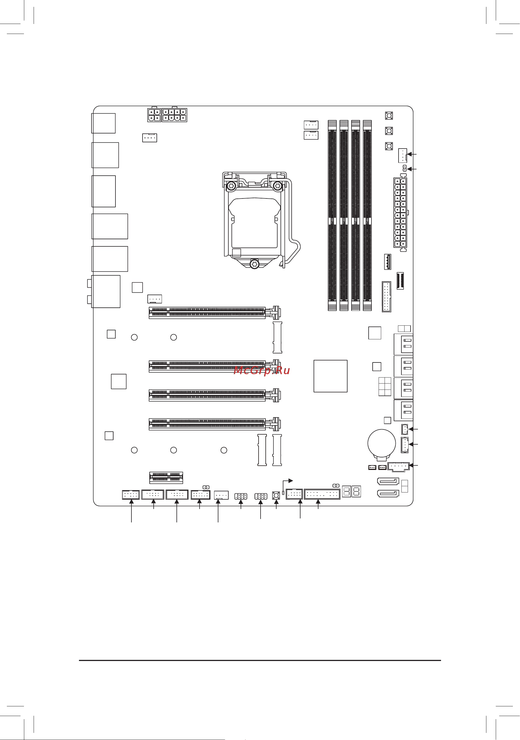 Gigabyte W480 VISION W [4/60] W480 vision w motherboard layout