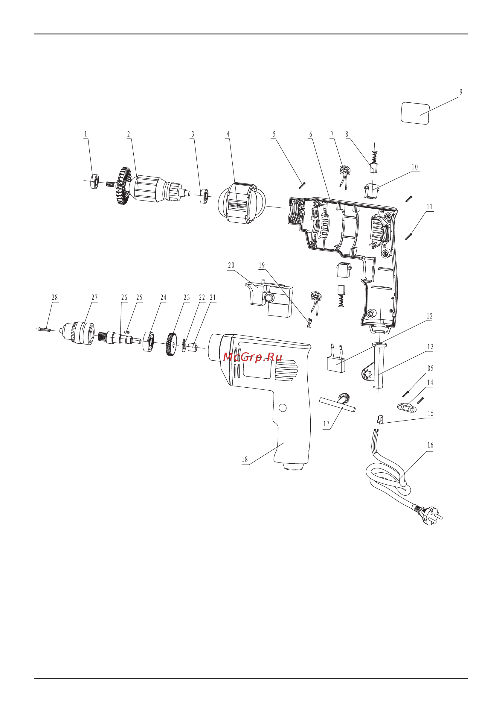 Bort BSM-540 98296556 [15/32] Exploded view
