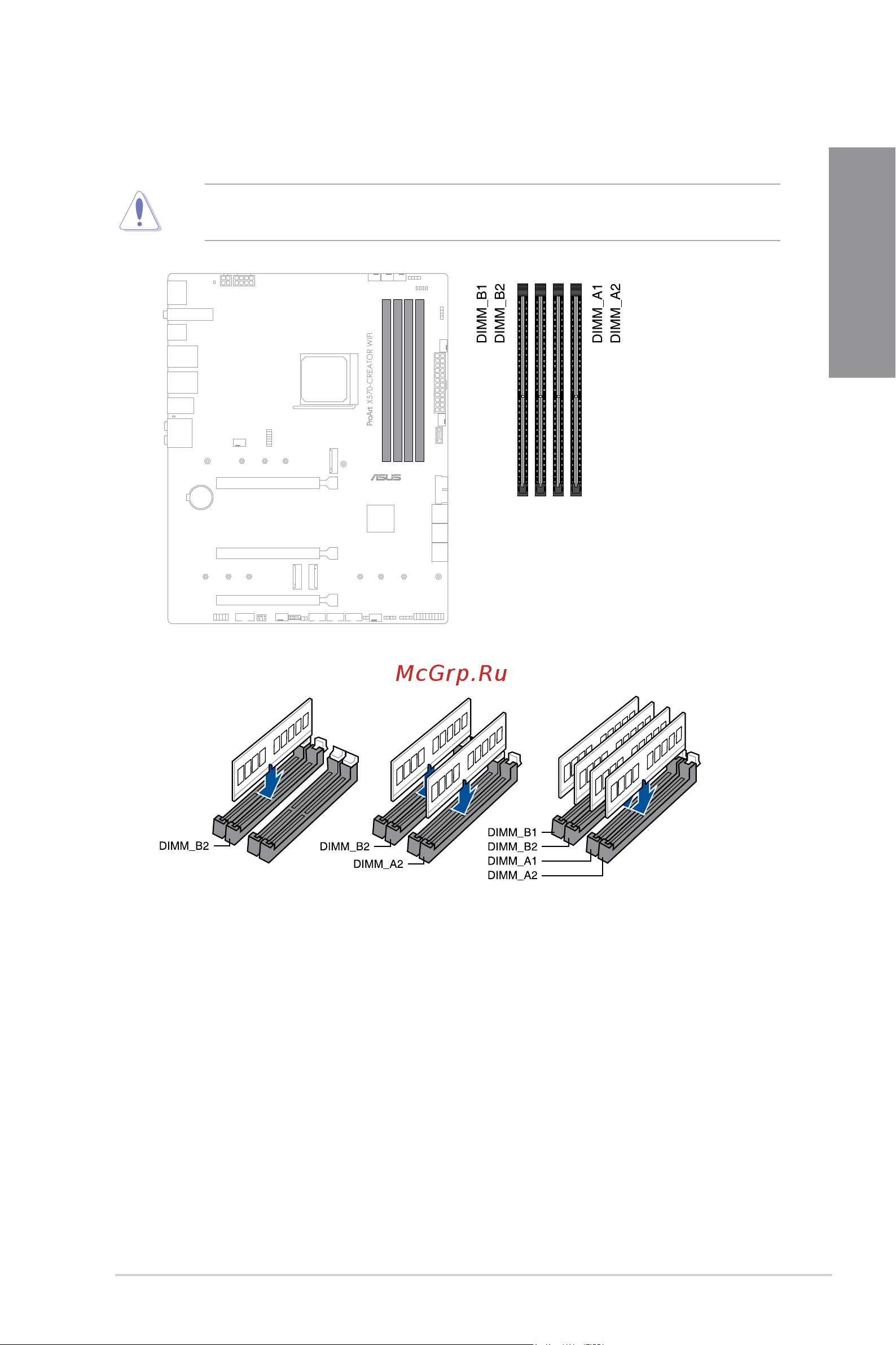 Asus ProArt X570-CREATOR WIFI [19/80] Recommended memory configurations