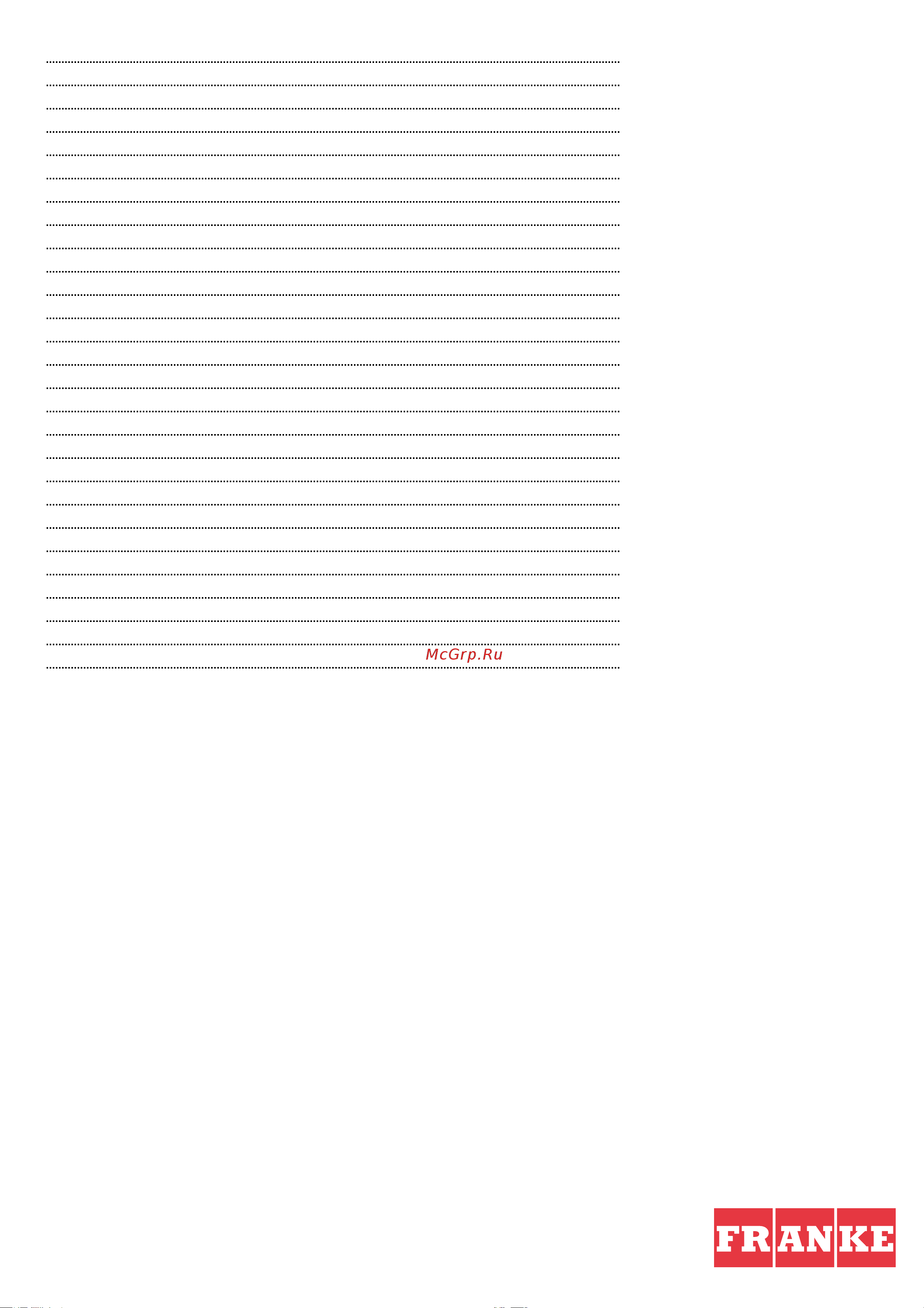 Franke FCS 90 O1 EV8 Информация о продукте онлайн [2/2] 691303