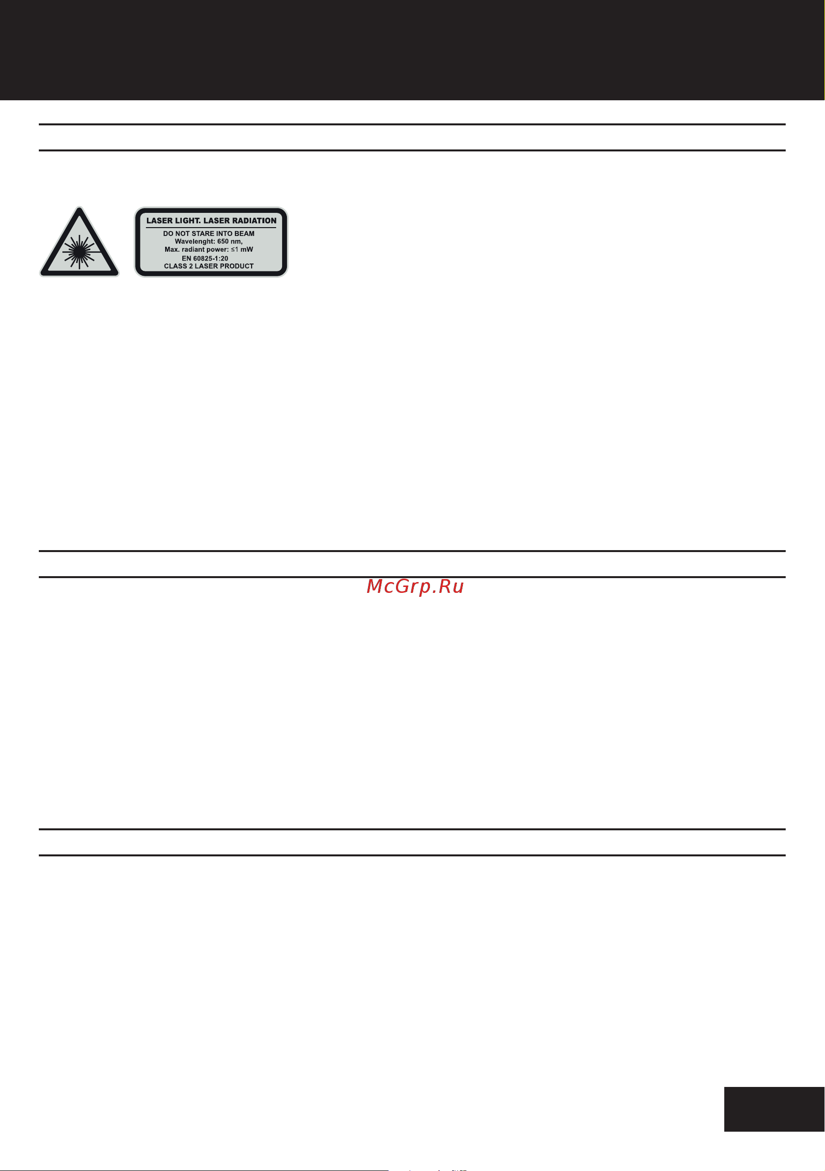 STATUS JS800 4191101 [15/52] Avvertenze di sicurezza per indicatori laser