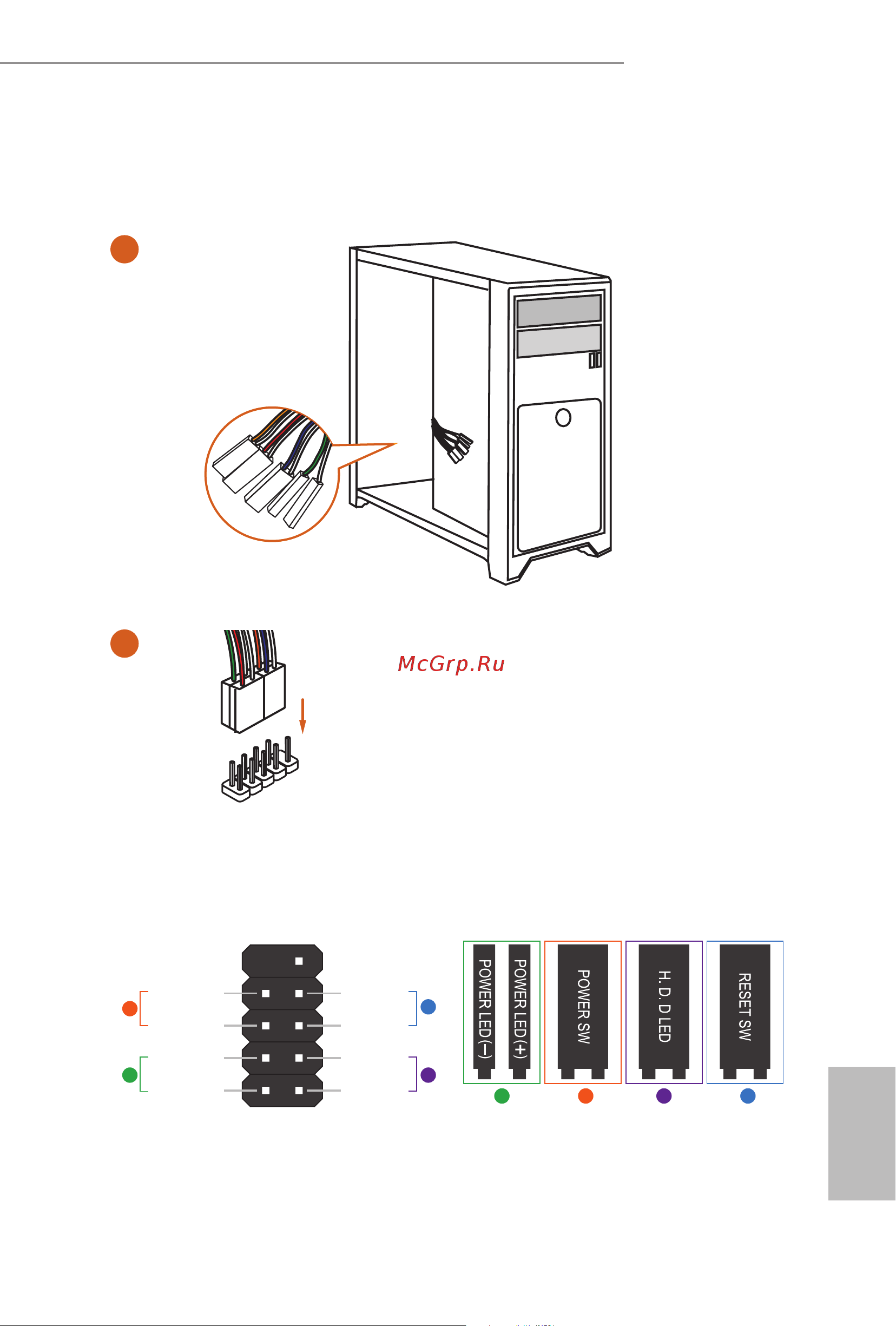 ASRock B760M PG SONIC WiFi [23/60] Connecting the front panel header