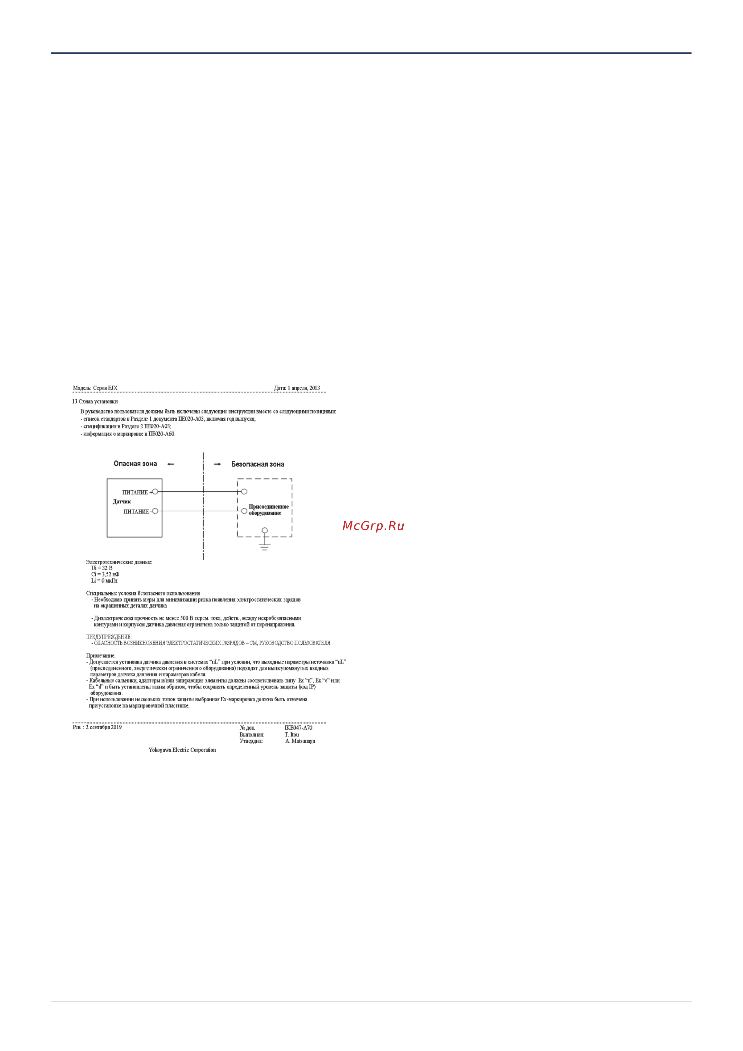 Yokogawa EJA210E Связь по шине Fieldbus онлайн [23/170] 691605