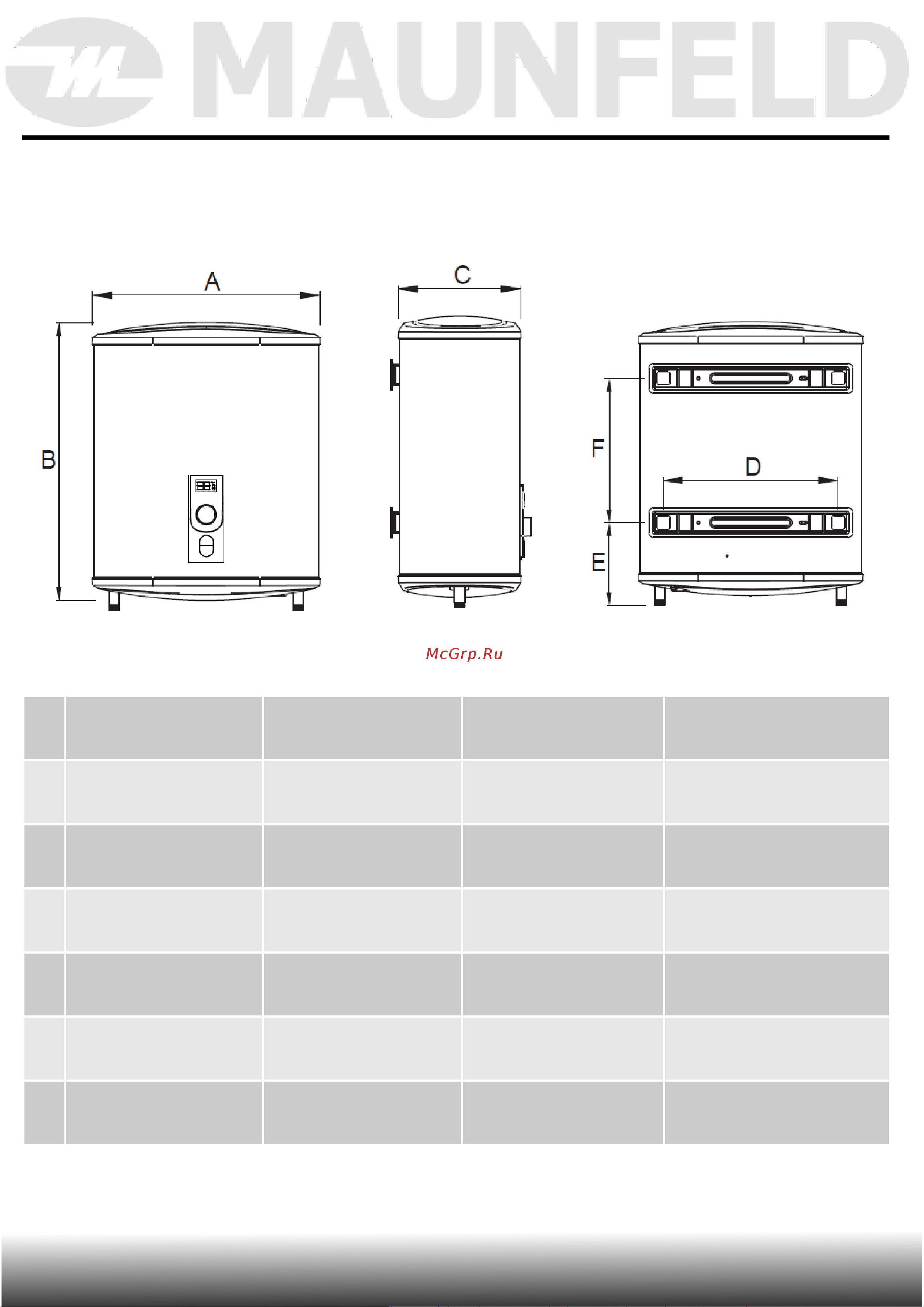 Maunfeld MWH80W02 [11/27] Описание прибора