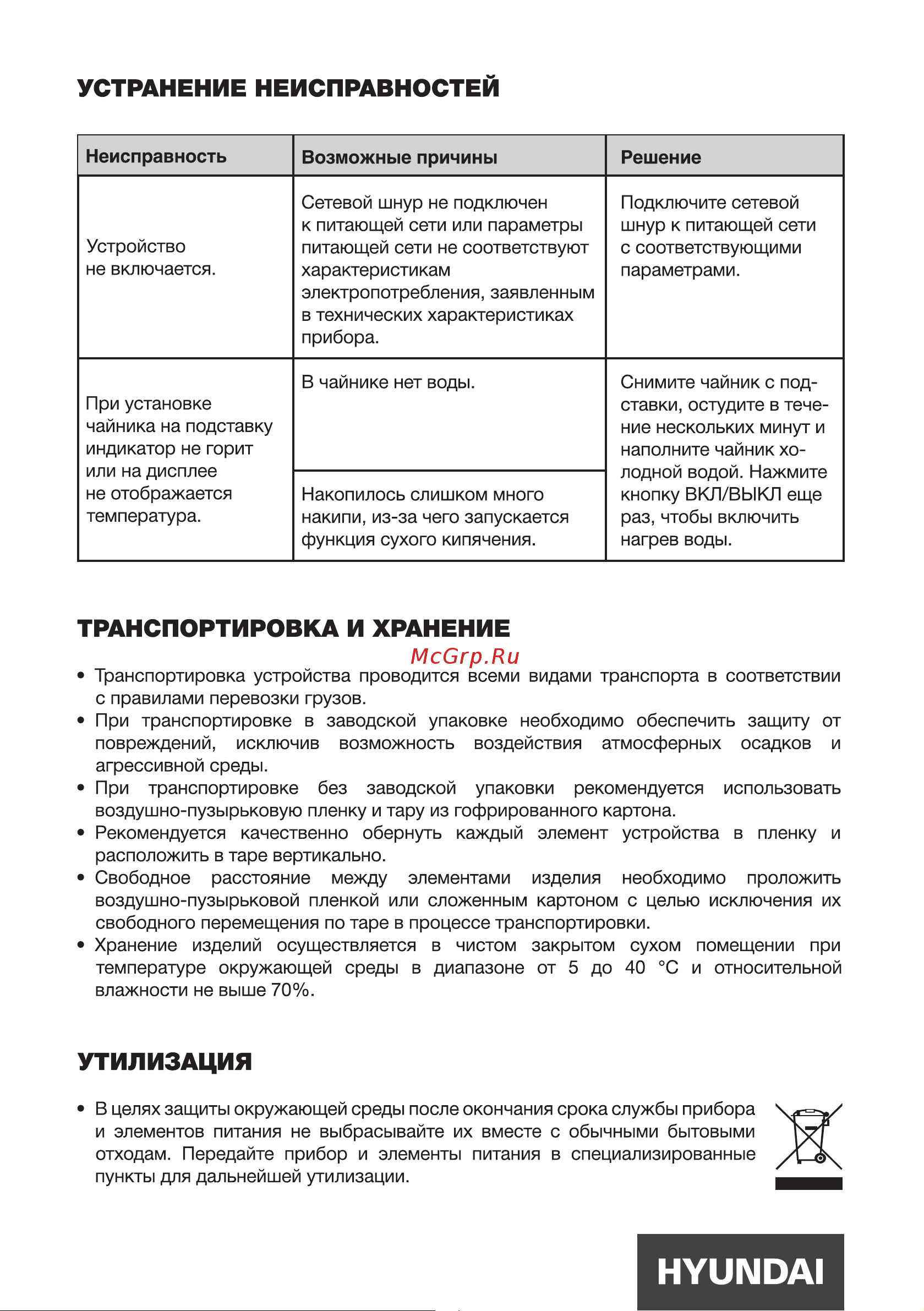 Hyundai HYK-S5508 Инструкция по эксплуатации онлайн [8/12] 692001