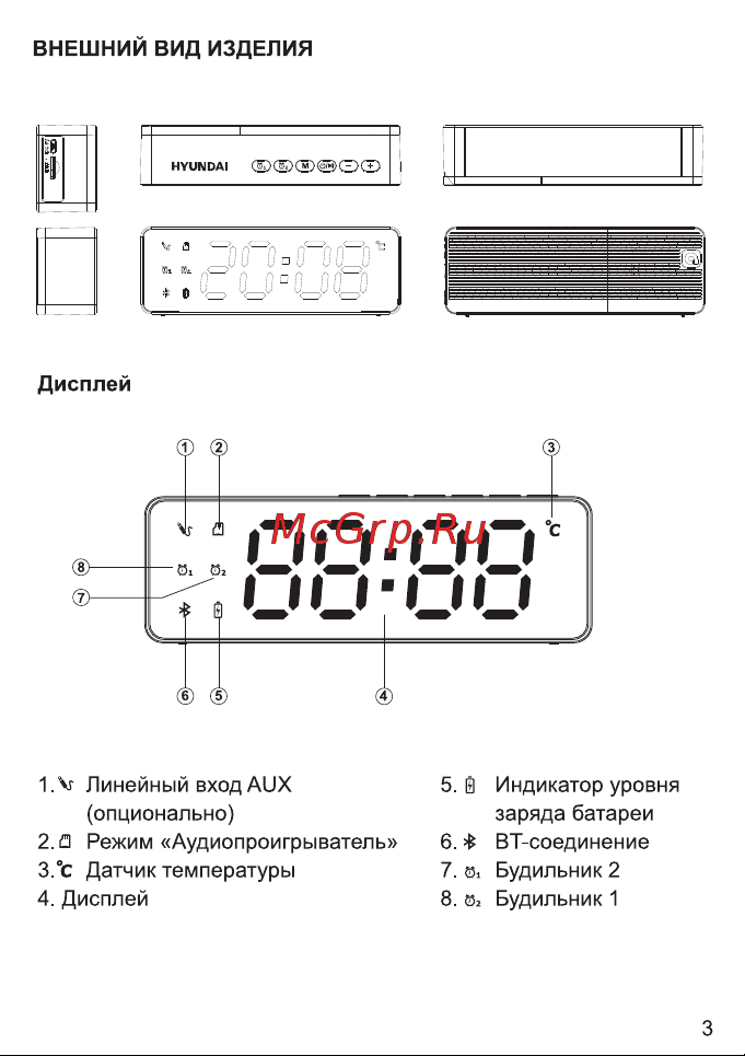 Hyundai H-RCL410 Инструкция по эксплуатации онлайн [4/12] 692025