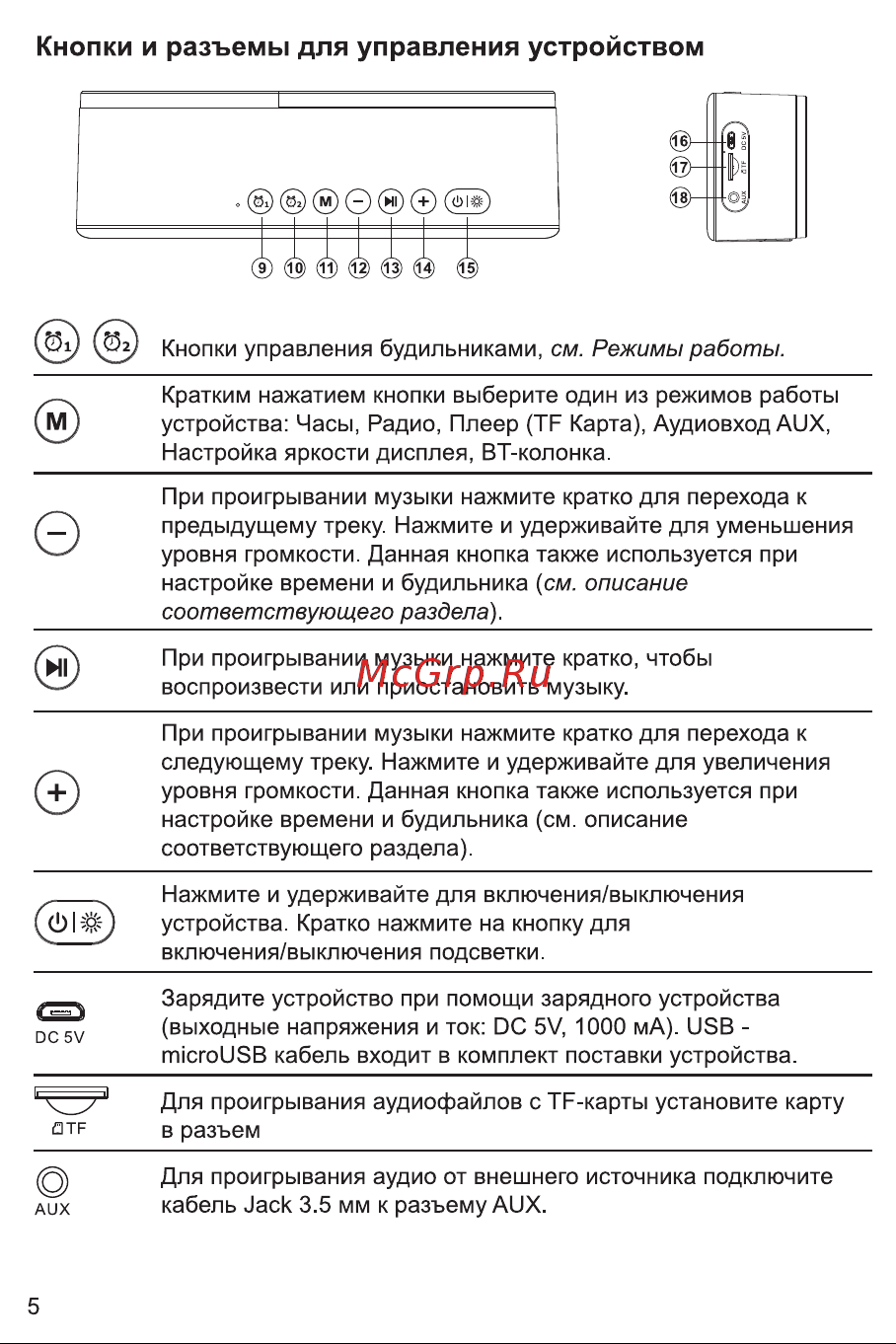 Hyundai H-RCL430 Инструкция по эксплуатации онлайн [5/12] 692026