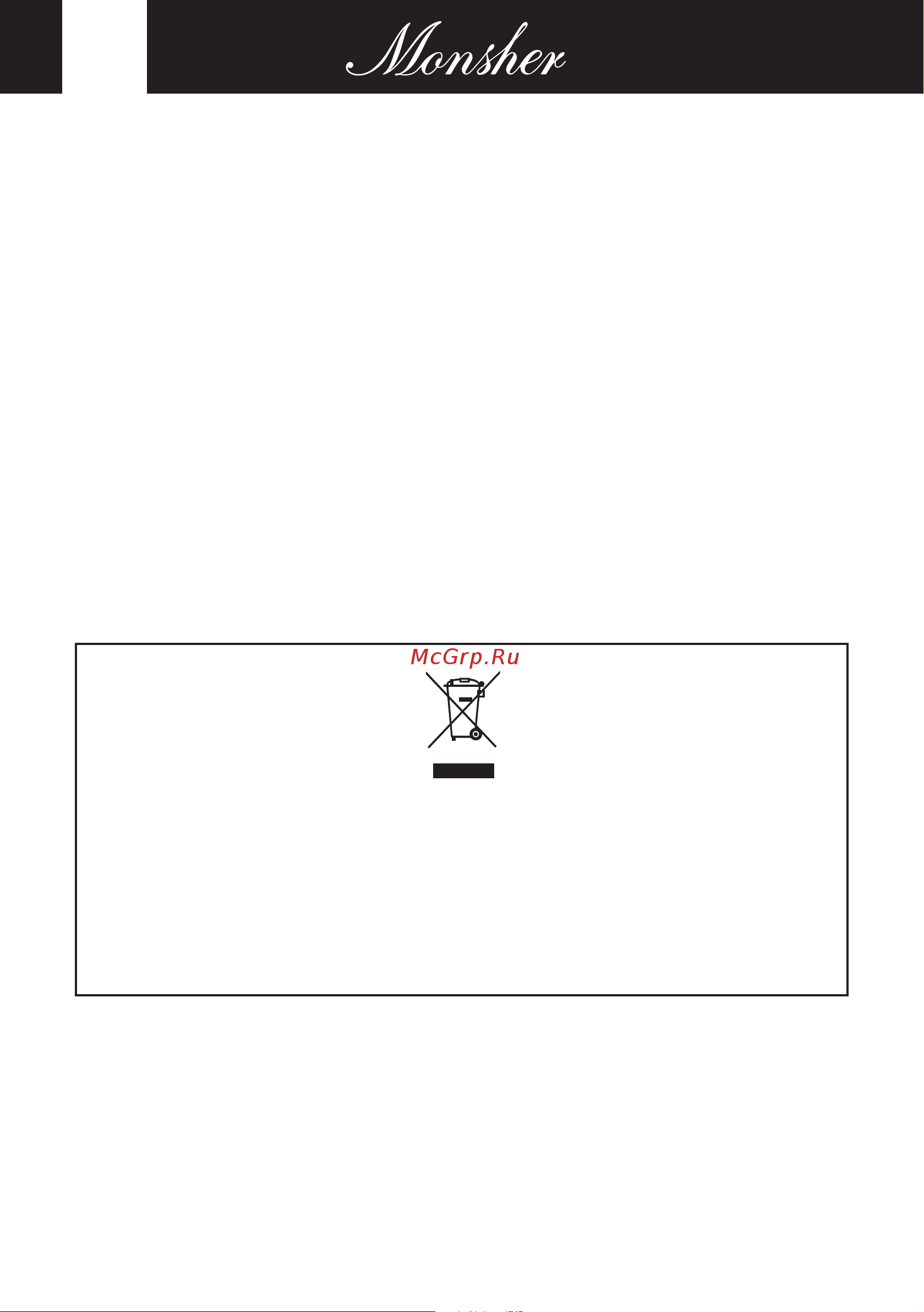Monsher MRF 61201 Blanc [10/96] Deutsch