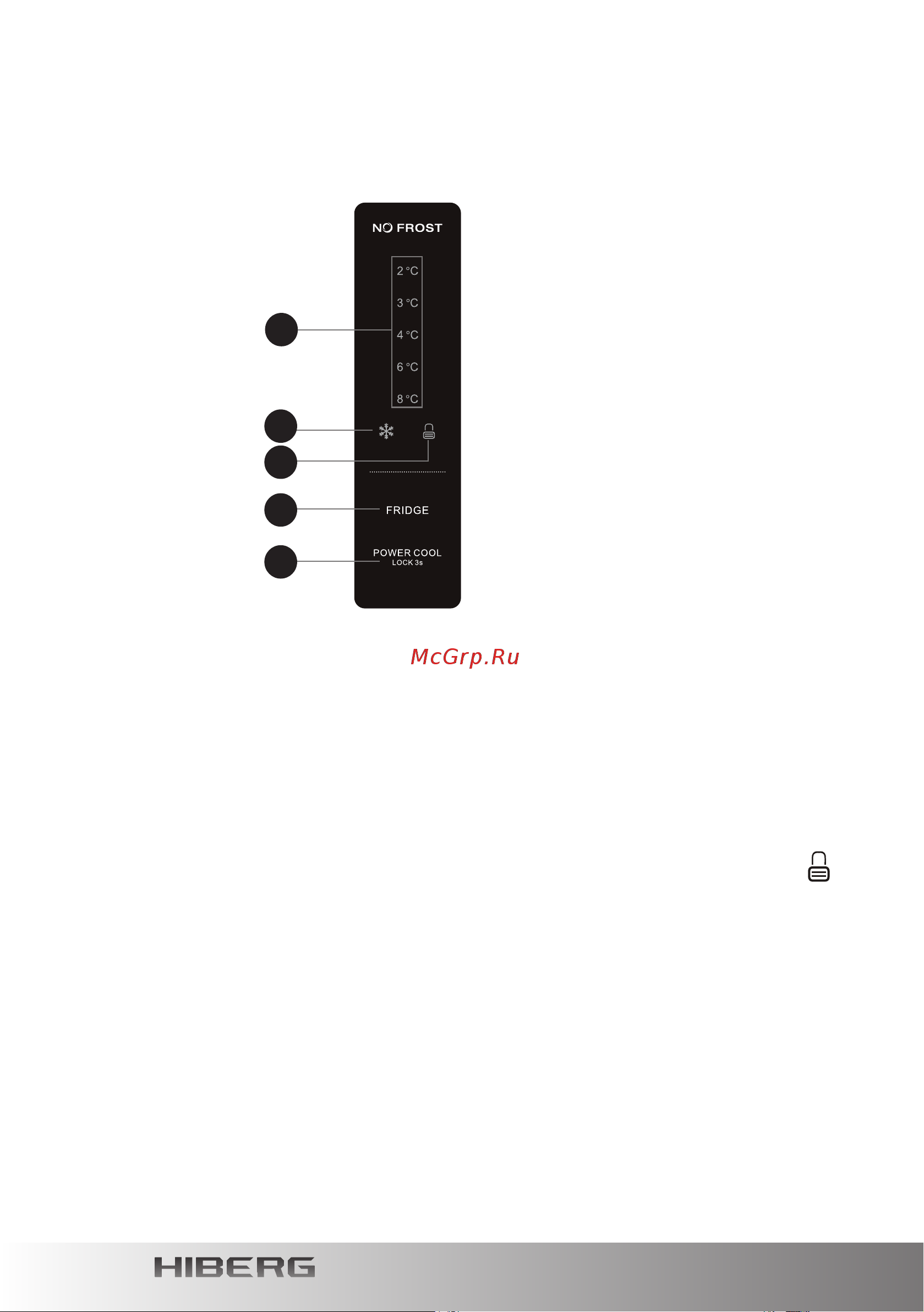 Hiberg RFT 690DX NFX [10/28] Панель управления