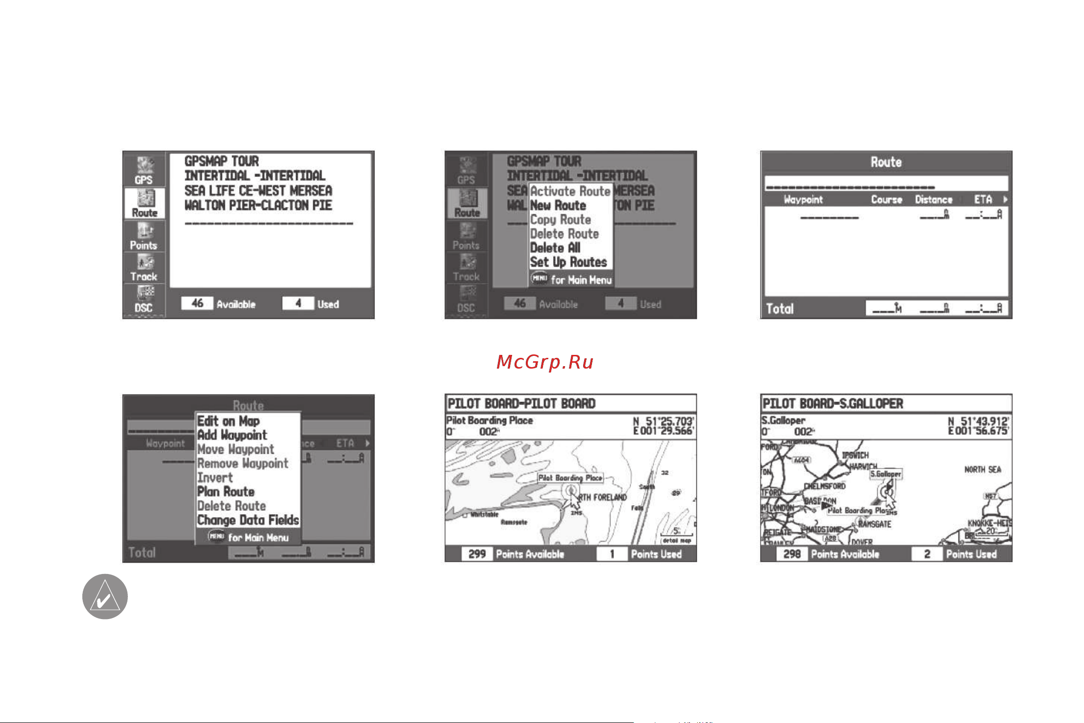 Garmin GPSMAP_278 [31/144] Для создания маршрута с помощью карты