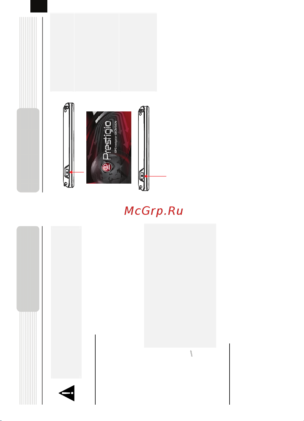 Prestigio GeoVision 4130BT [4/17] Начало работы