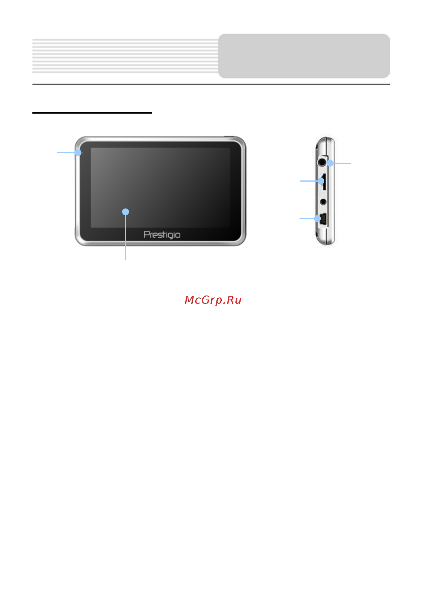 Prestigio GeoVision 4141 [3/23] Вид спереди и сбоку