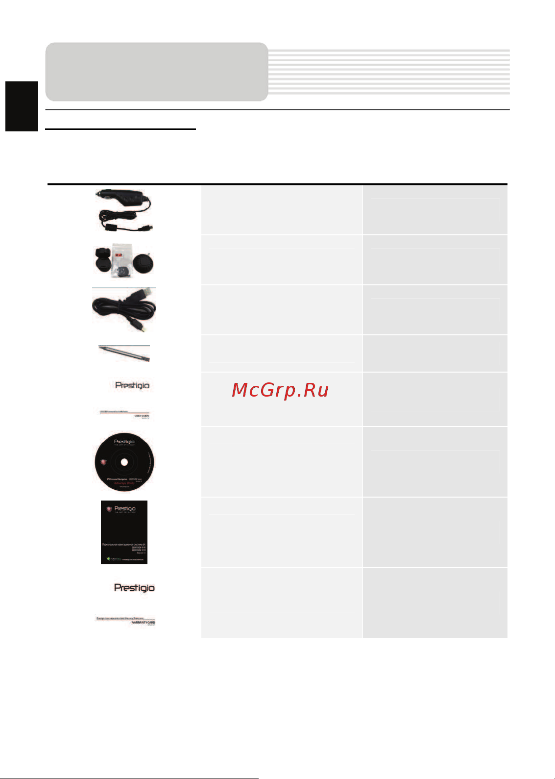 Prestigio GeoVision 5566 Navitel Руководство по эксплуатации онлайн [2/25] 692839