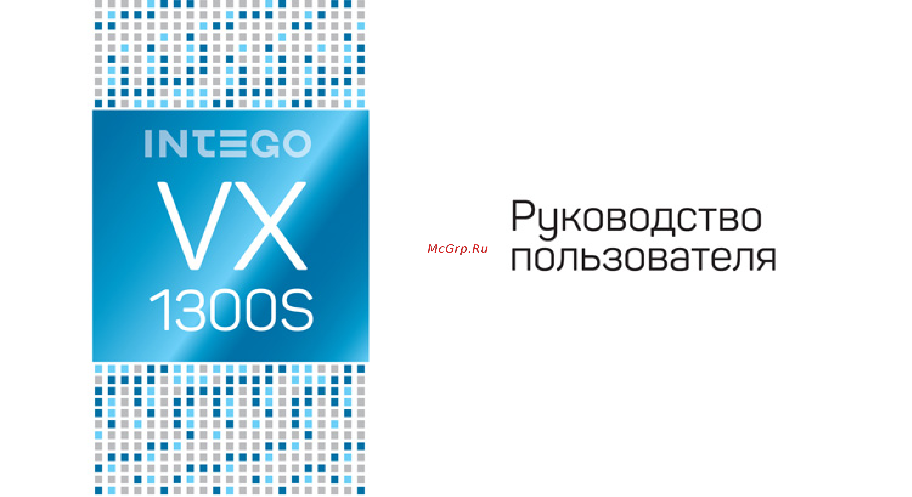 Intego VX-1300S Руководство по эксплуатации онлайн