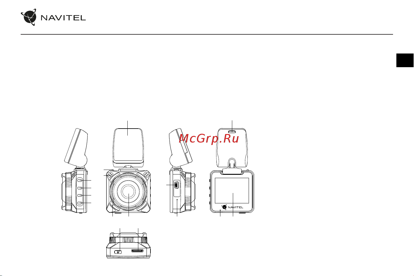 Navitel R650 NV [8/76] Anordnung des geräts