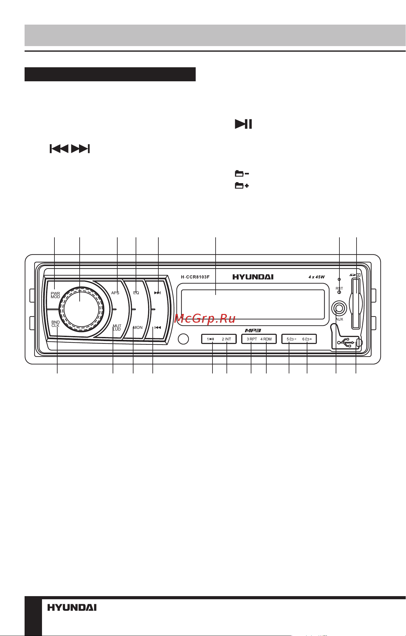 HYUNDAI ELECTRONICS H-CCR8103F [8/27] Operation
